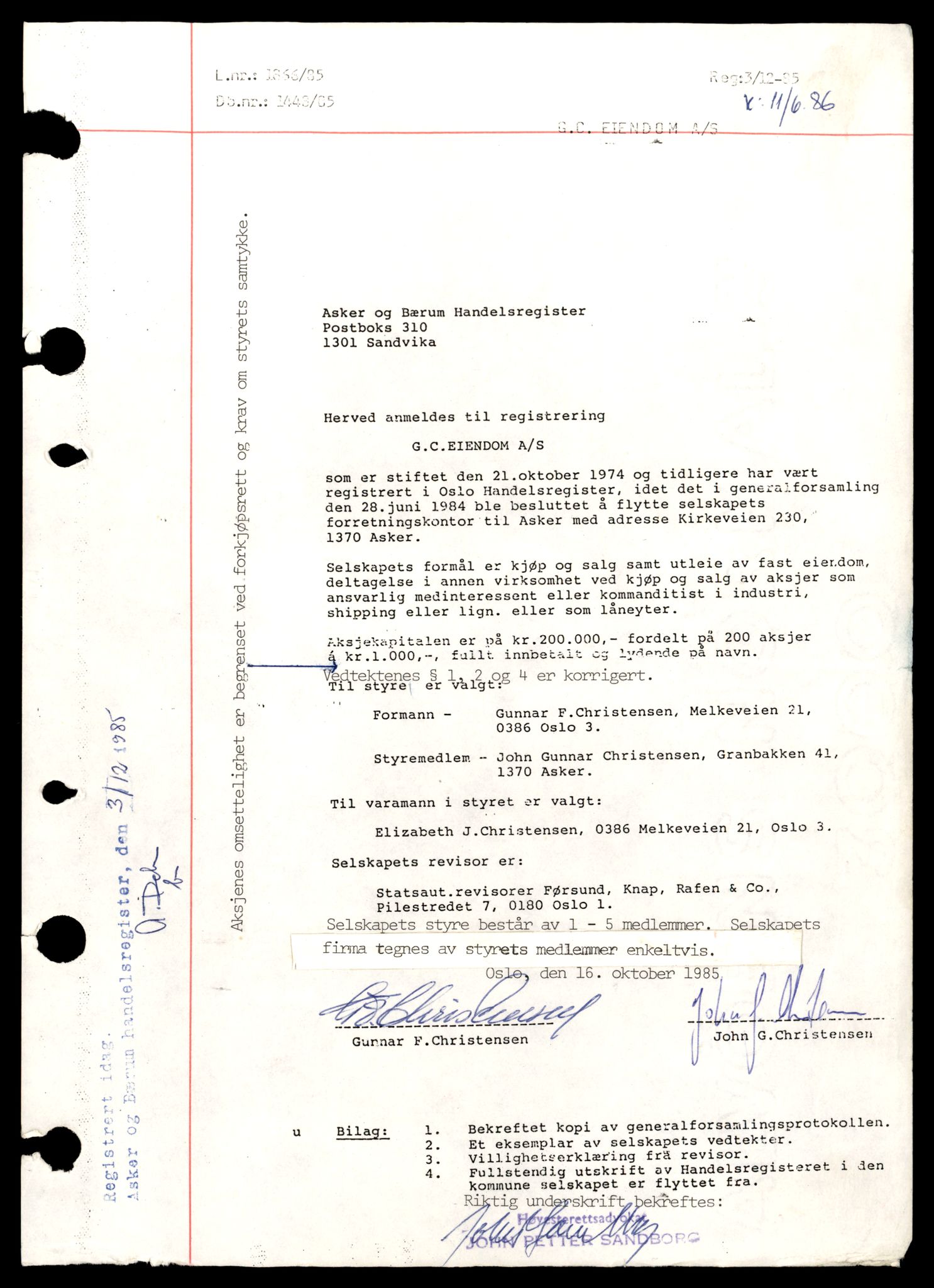 Asker og Bærum tingrett, AV/SAT-A-10379/K/Ka/Kab/L0009: Aksjeselskap i Asker, G - H, 1944-1989, s. 3