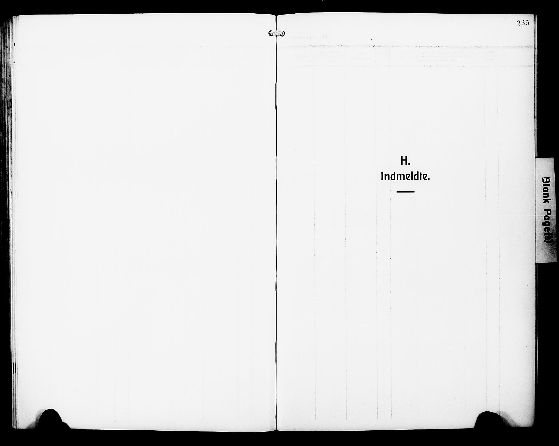 Laksevåg Sokneprestembete, SAB/A-76501/H/Ha/Hab/Haba/L0006: Klokkerbok nr. A 6, 1917-1925, s. 235