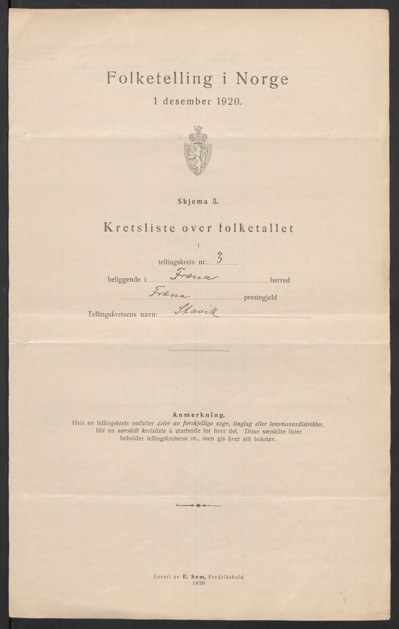 SAT, Folketelling 1920 for 1548 Fræna herred, 1920, s. 12