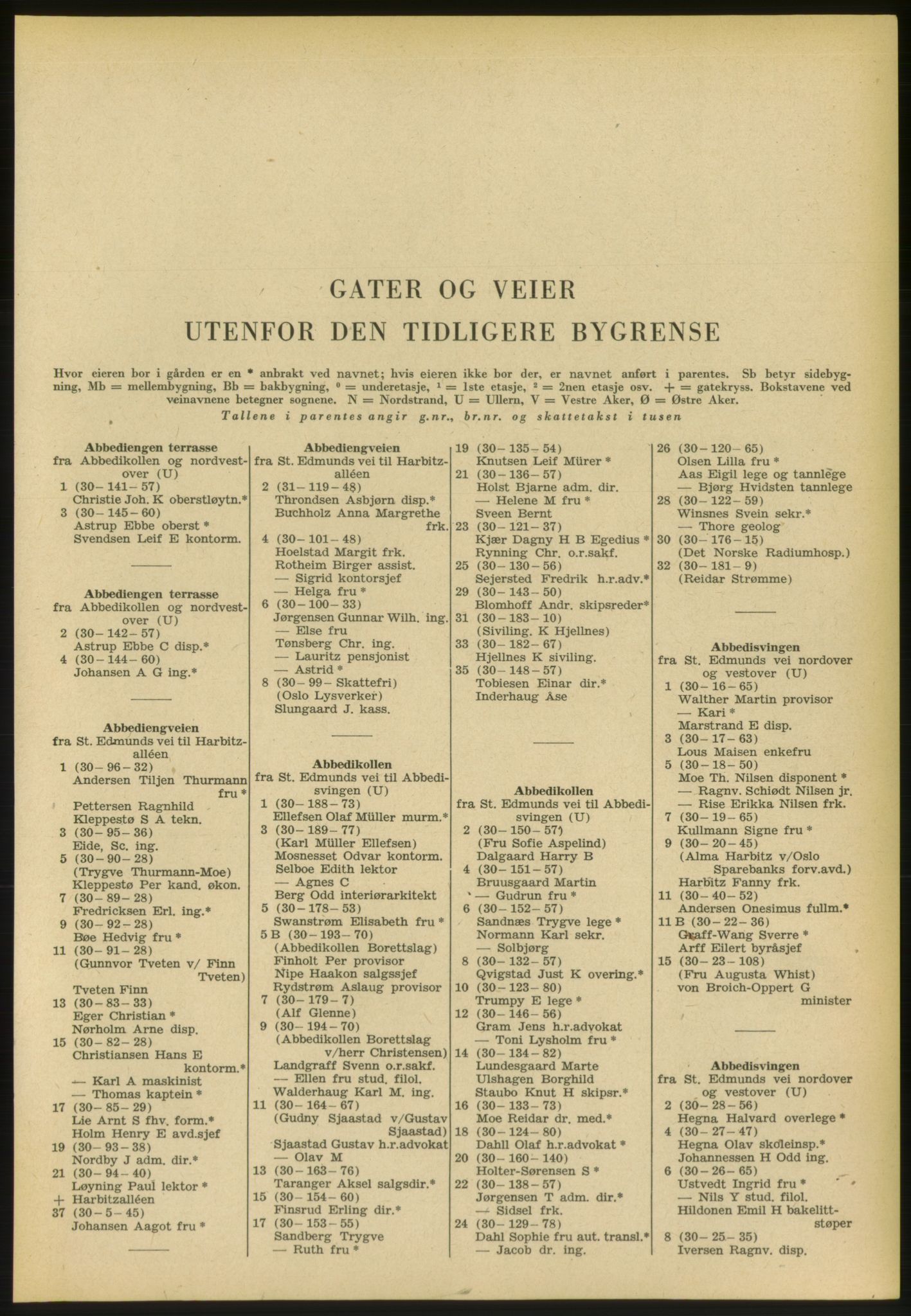 Kristiania/Oslo adressebok, PUBL/-, 1953, s. 3