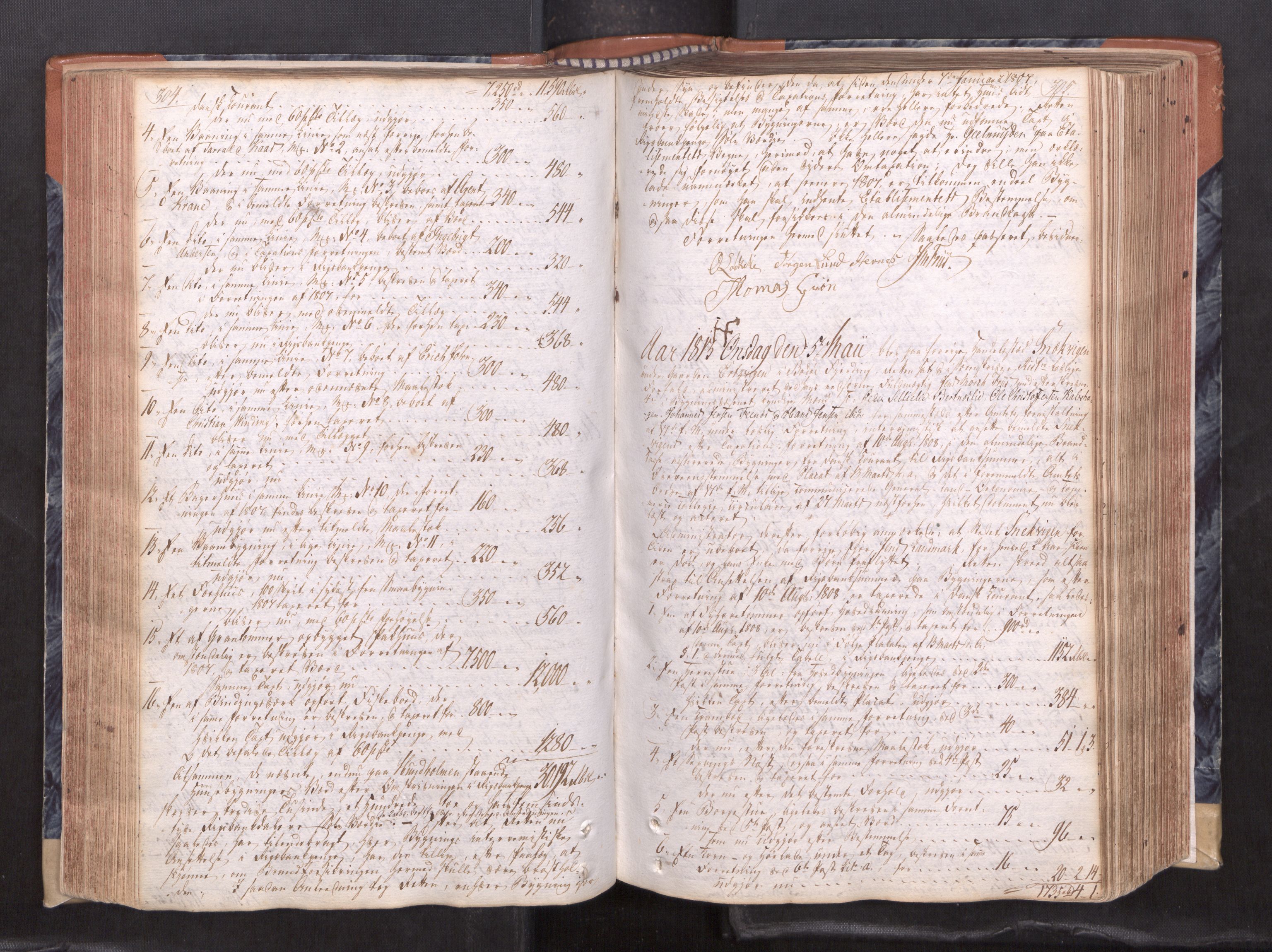 Salten sorenskriveri, AV/SAT-A-4578/1/1/1A/L0019: Tingbok, 1809-1820, s. 304-305