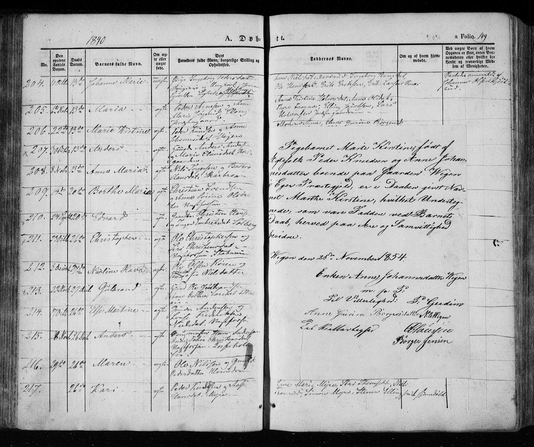 Eiker kirkebøker, AV/SAKO-A-4/F/Fa/L0013a: Ministerialbok nr. I 13A, 1832-1845