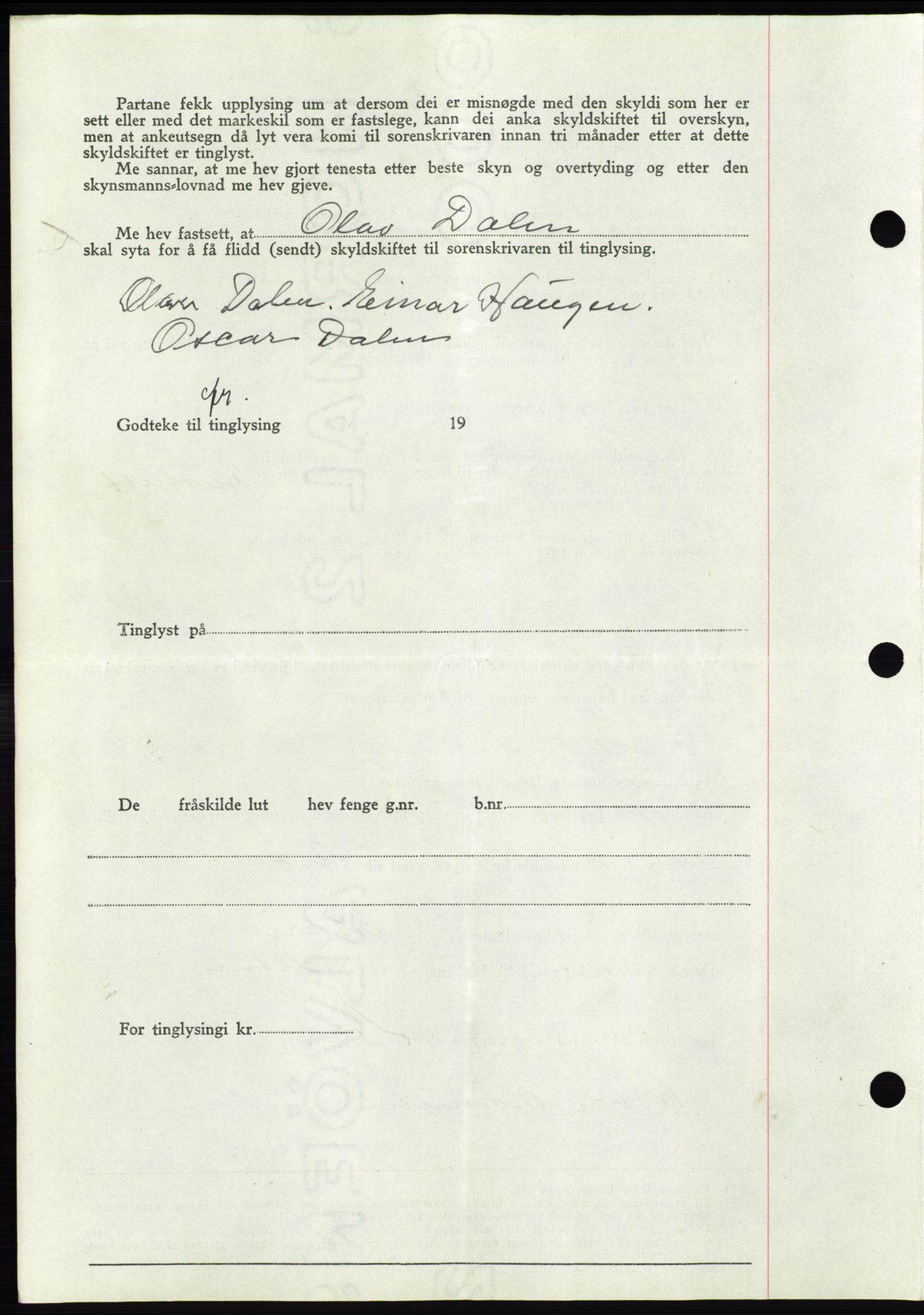 Søre Sunnmøre sorenskriveri, AV/SAT-A-4122/1/2/2C/L0069: Pantebok nr. 63, 1939-1940, Dagboknr: 1667/1939