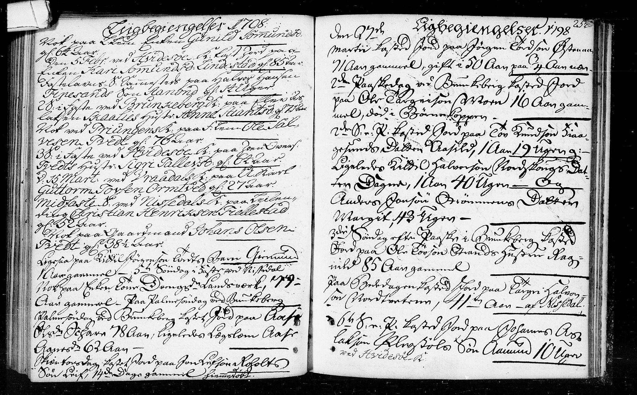 Kviteseid kirkebøker, SAKO/A-276/F/Fa/L0003: Ministerialbok nr. I 3, 1787-1799, s. 254