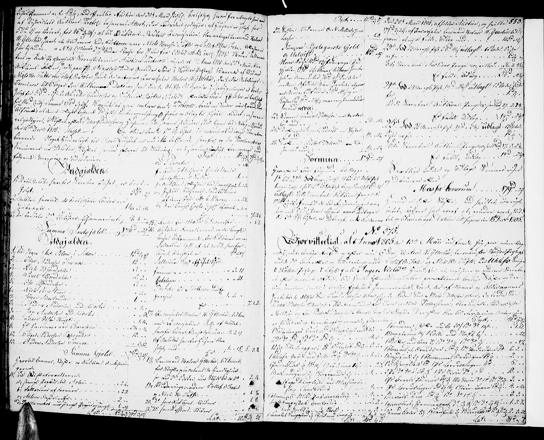 Nedre Telemark sorenskriveri, AV/SAKO-A-135/H/Hb/Hba/L0018: Skifteprotokoll, 1801-1806, s. 852b-853a