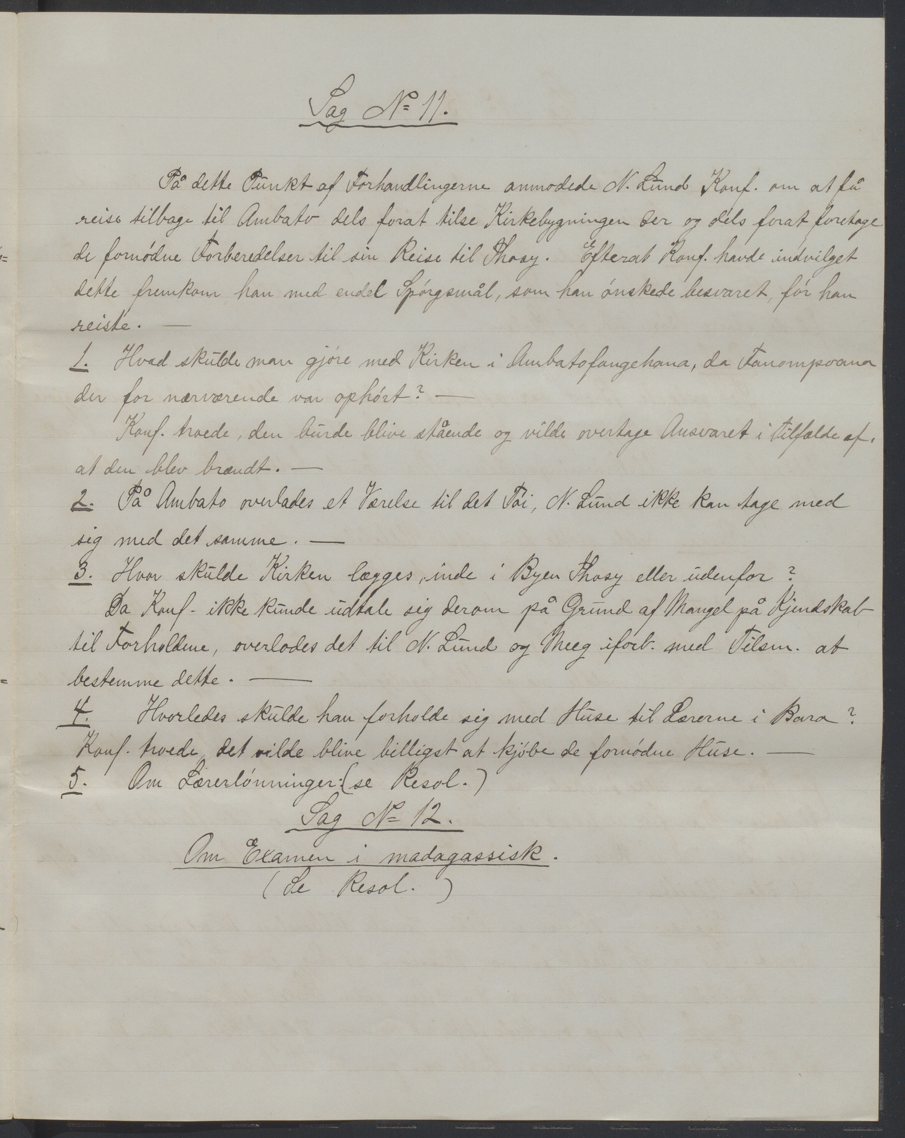 Det Norske Misjonsselskap - hovedadministrasjonen, VID/MA-A-1045/D/Da/Daa/L0038/0001: Konferansereferat og årsberetninger / Konferansereferat fra Madagaskar Innland., 1890