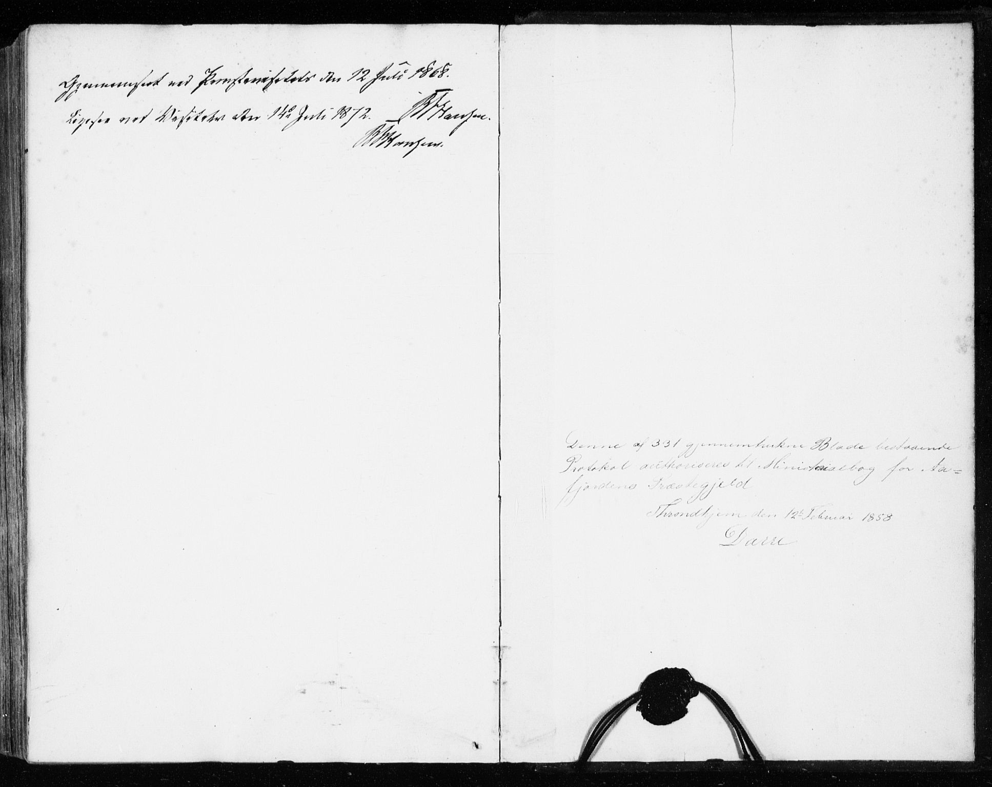 Ministerialprotokoller, klokkerbøker og fødselsregistre - Sør-Trøndelag, SAT/A-1456/655/L0678: Ministerialbok nr. 655A07, 1861-1873