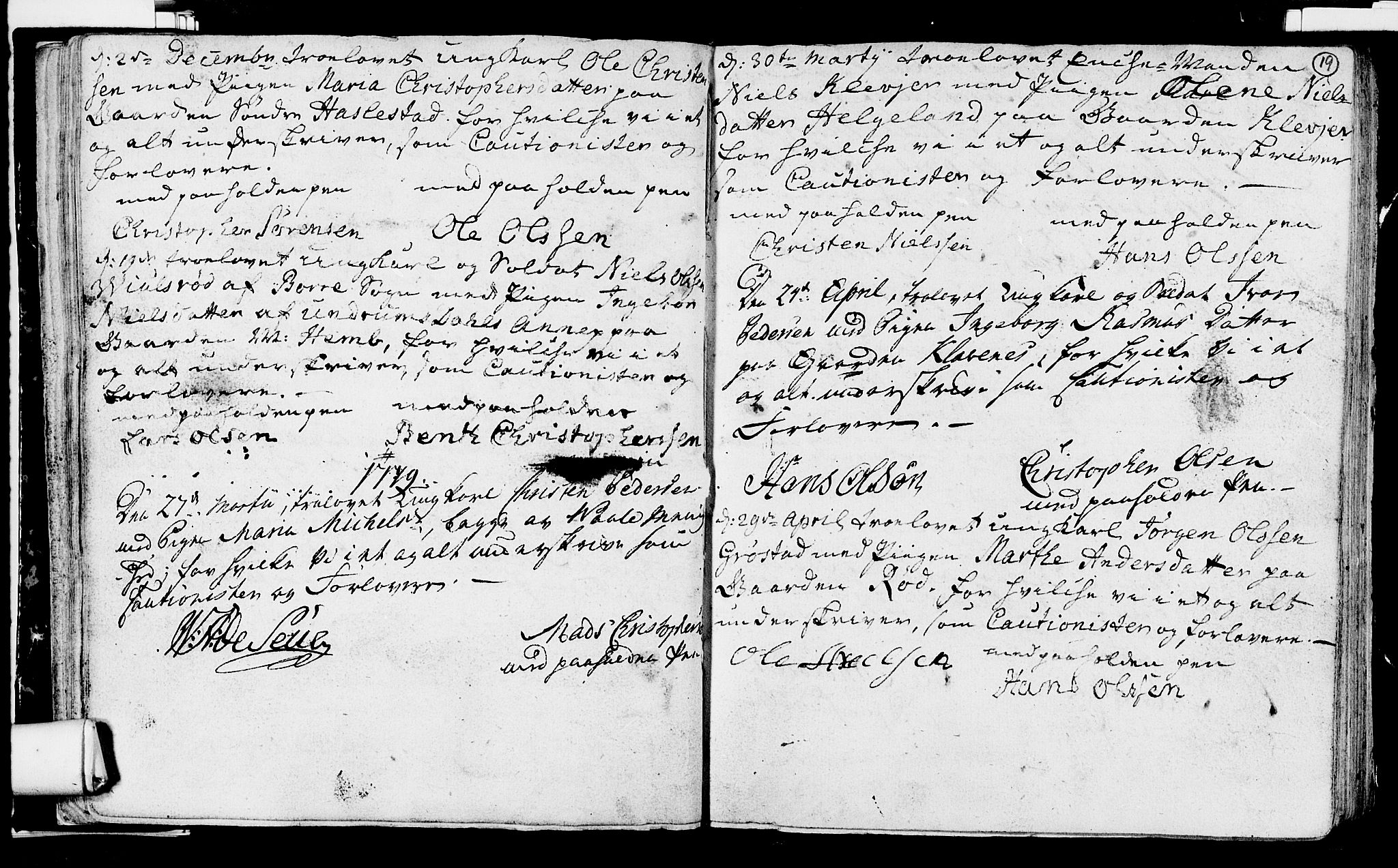 Våle kirkebøker, SAKO/A-334/H/Hb/L0002: Forlovererklæringer nr. 2, 1756-1799, s. 19