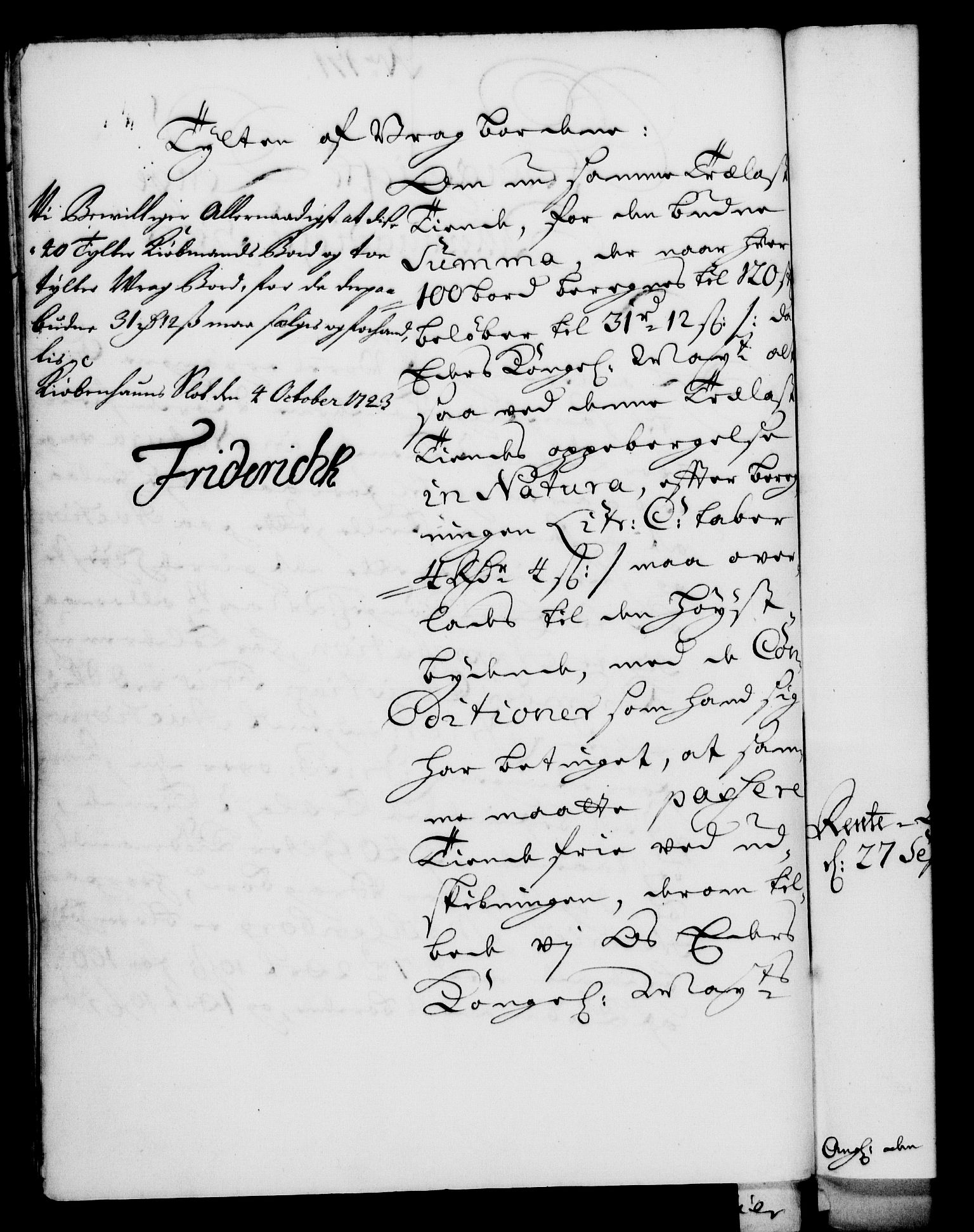 Rentekammeret, Kammerkanselliet, RA/EA-3111/G/Gf/Gfa/L0006: Norsk relasjons- og resolusjonsprotokoll (merket RK 52.6), 1723, s. 1038