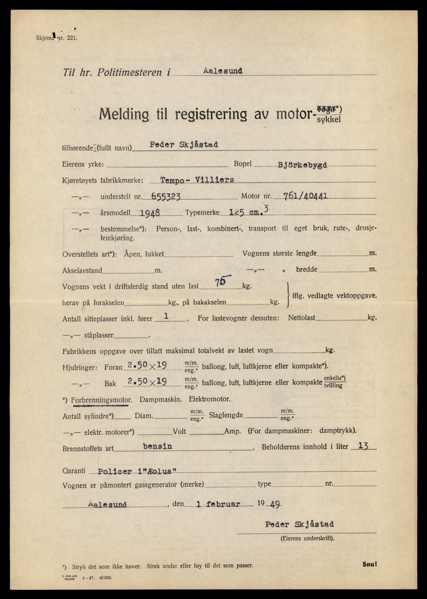 Møre og Romsdal vegkontor - Ålesund trafikkstasjon, AV/SAT-A-4099/F/Fe/L0026: Registreringskort for kjøretøy T 11046 - T 11160, 1927-1998, s. 1579