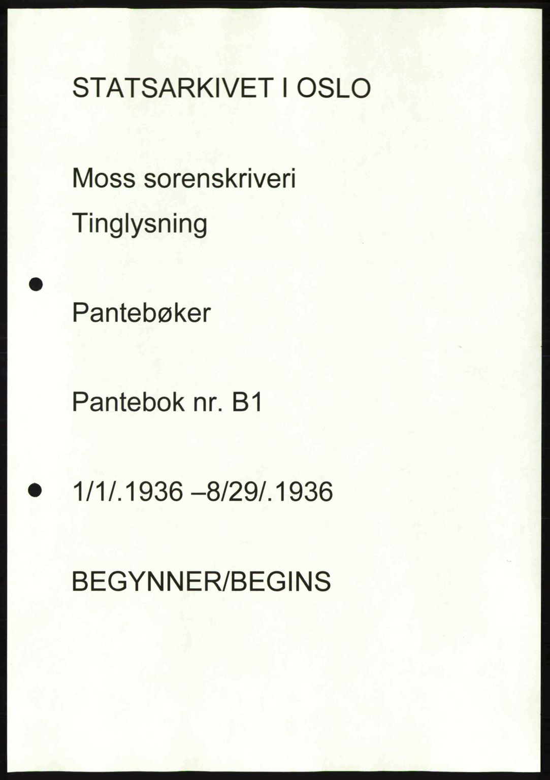 Moss sorenskriveri, SAO/A-10168: Pantebok nr. B1, 1936-1936