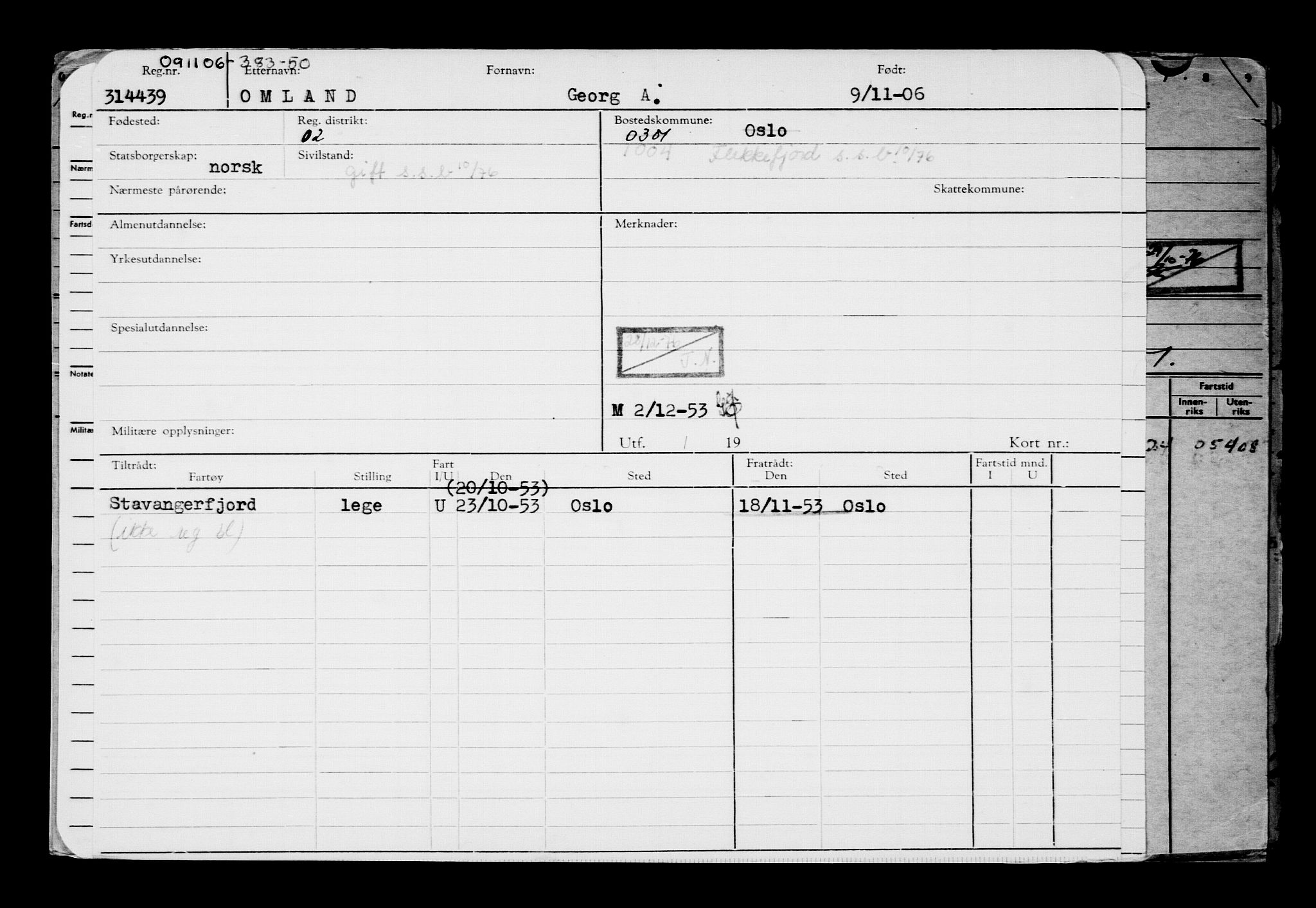 Direktoratet for sjømenn, AV/RA-S-3545/G/Gb/L0068: Hovedkort, 1906, s. 109