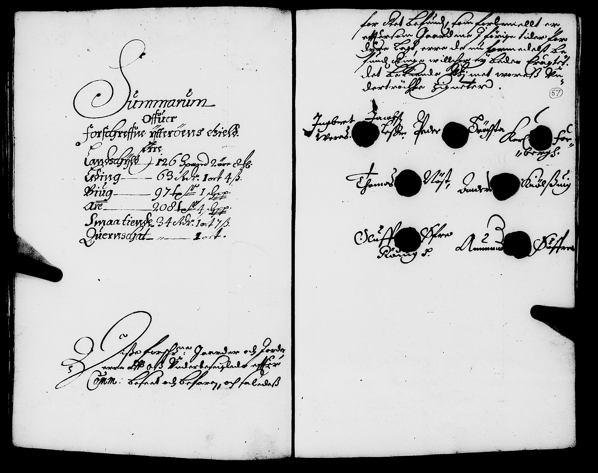 Rentekammeret inntil 1814, Realistisk ordnet avdeling, RA/EA-4070/N/Nb/Nba/L0055: Inderøy len, 1668, s. 56b-57a