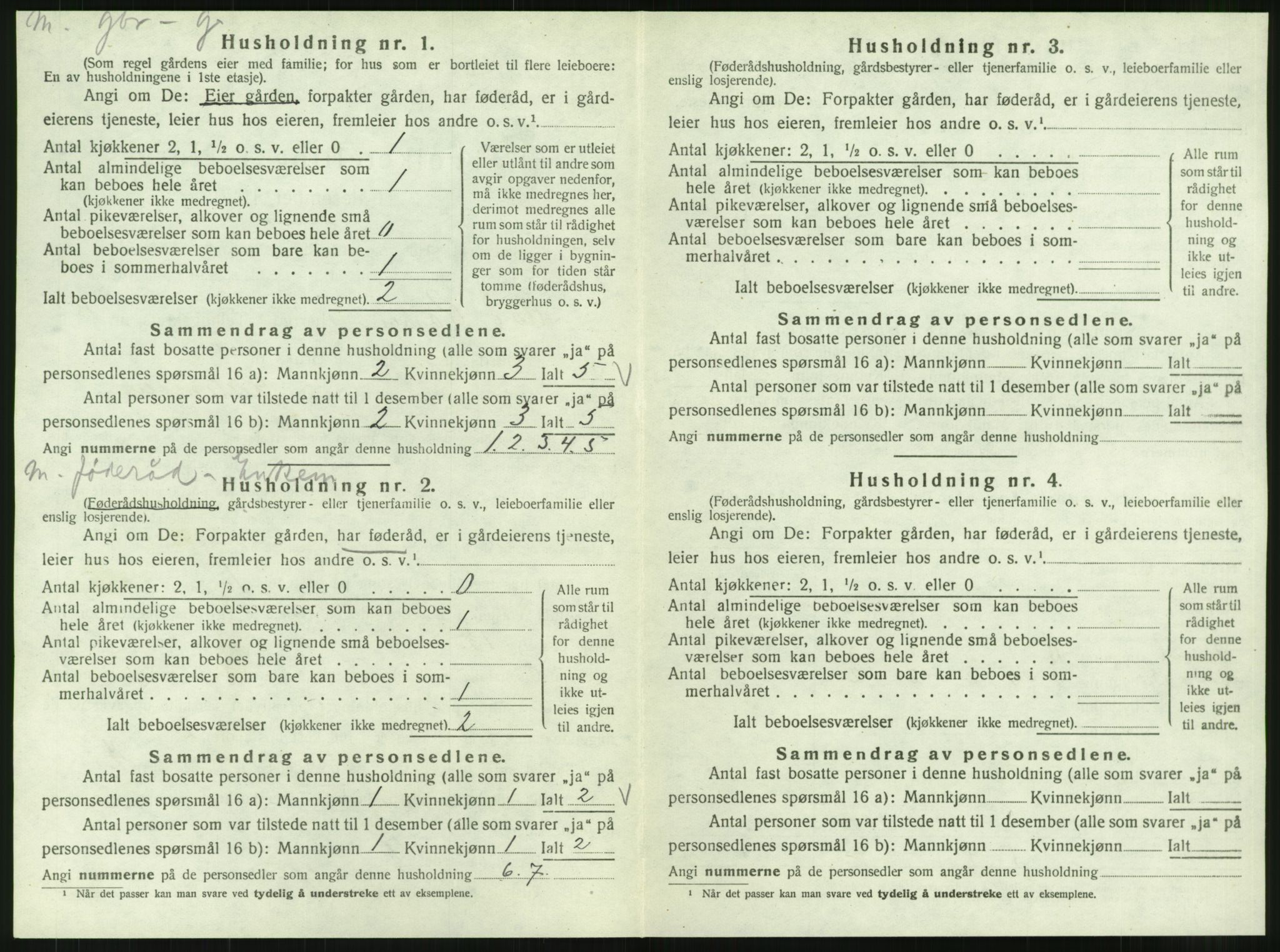 SAT, Folketelling 1920 for 1833 Mo herred, 1920, s. 1649