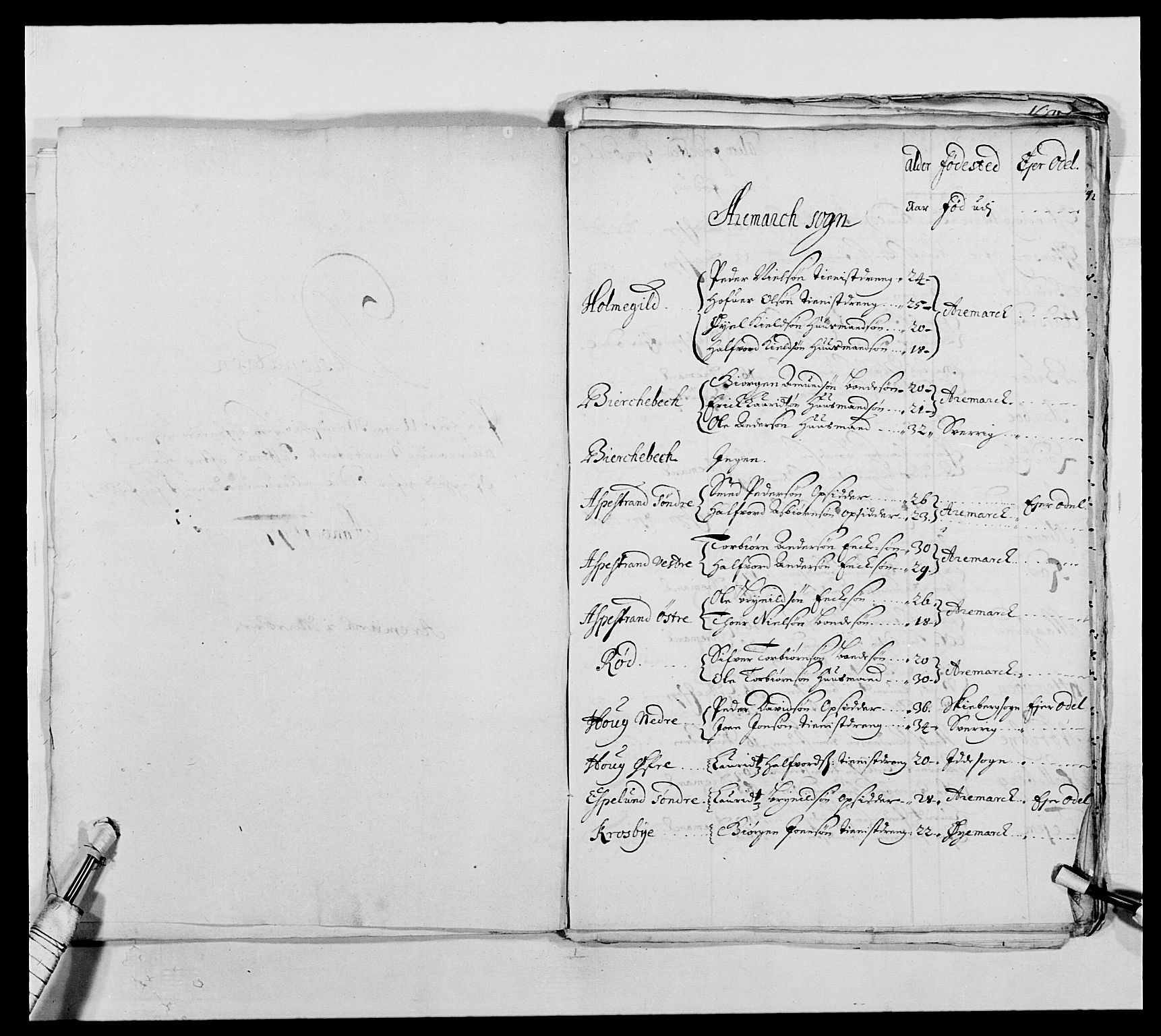 Kommanderende general (KG I) med Det norske krigsdirektorium, AV/RA-EA-5419/E/Ea/L0494: Smålenske regiment, 1697-1717, s. 44