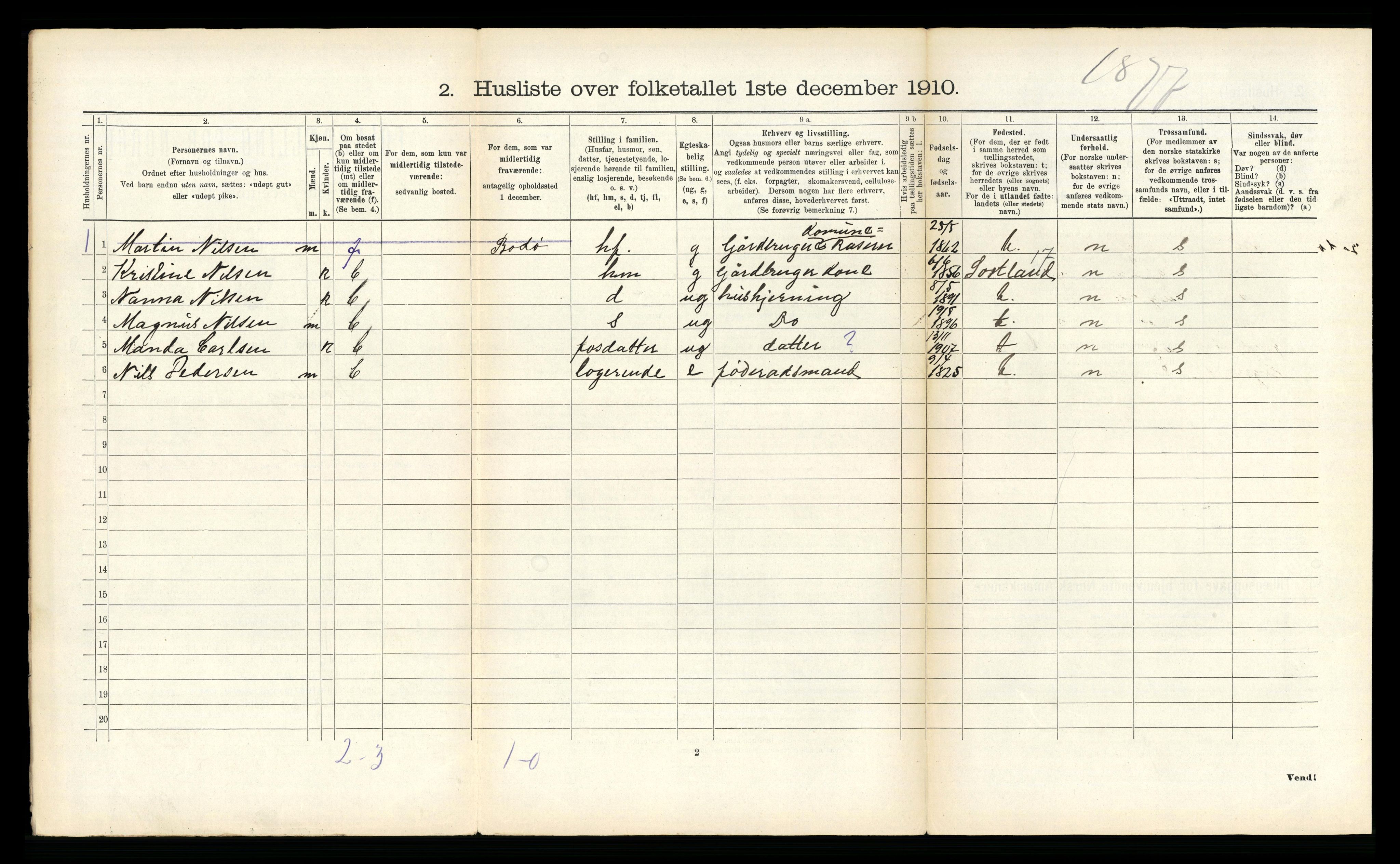 RA, Folketelling 1910 for 1872 Dverberg herred, 1910, s. 215