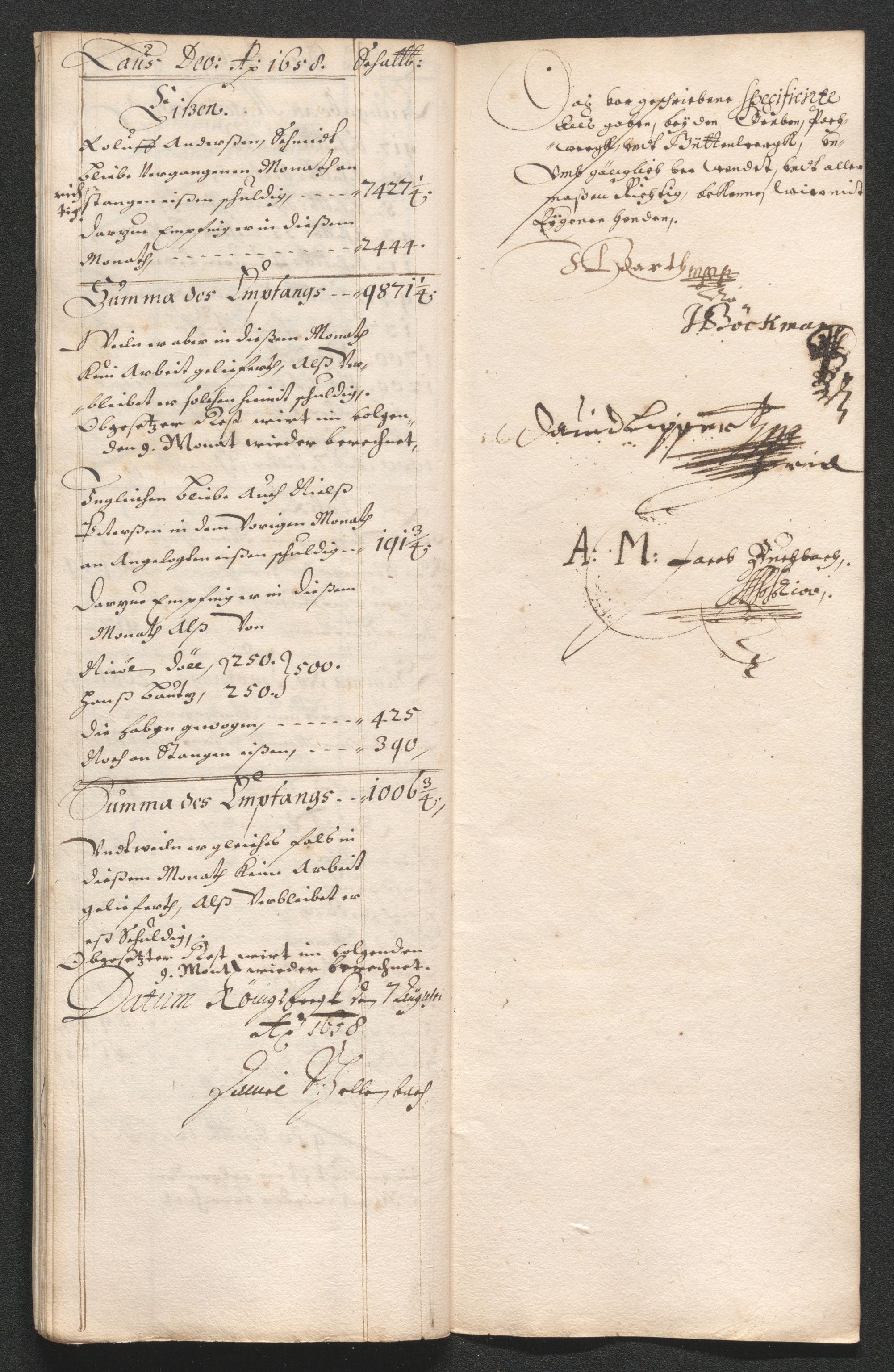Kongsberg Sølvverk 1623-1816, AV/SAKO-EA-3135/001/D/Dc/Dcd/L0033: Utgiftsregnskap for gruver m.m. , 1658, s. 411