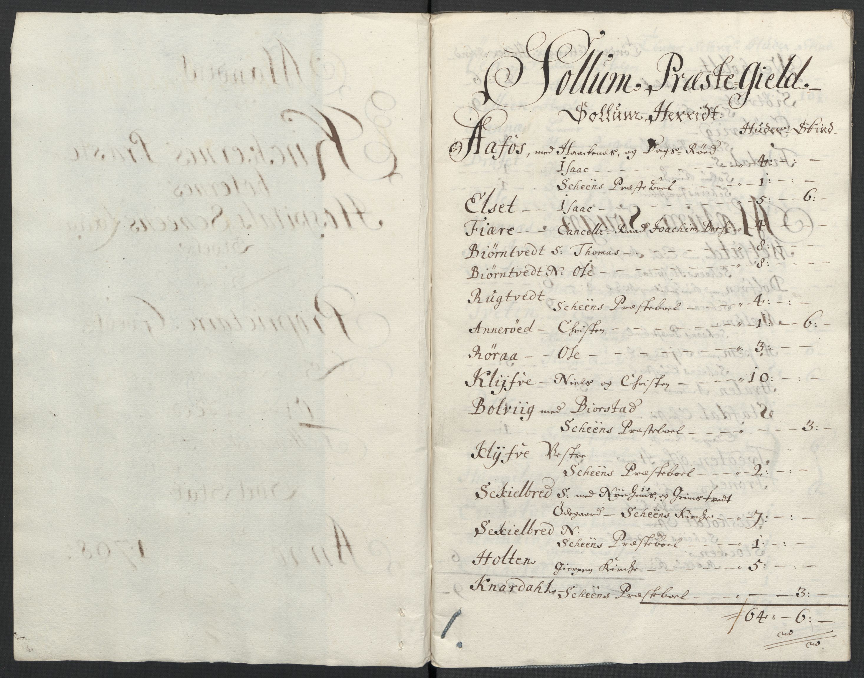 Rentekammeret inntil 1814, Reviderte regnskaper, Fogderegnskap, AV/RA-EA-4092/R36/L2118: Fogderegnskap Øvre og Nedre Telemark og Bamble, 1708-1709, s. 73