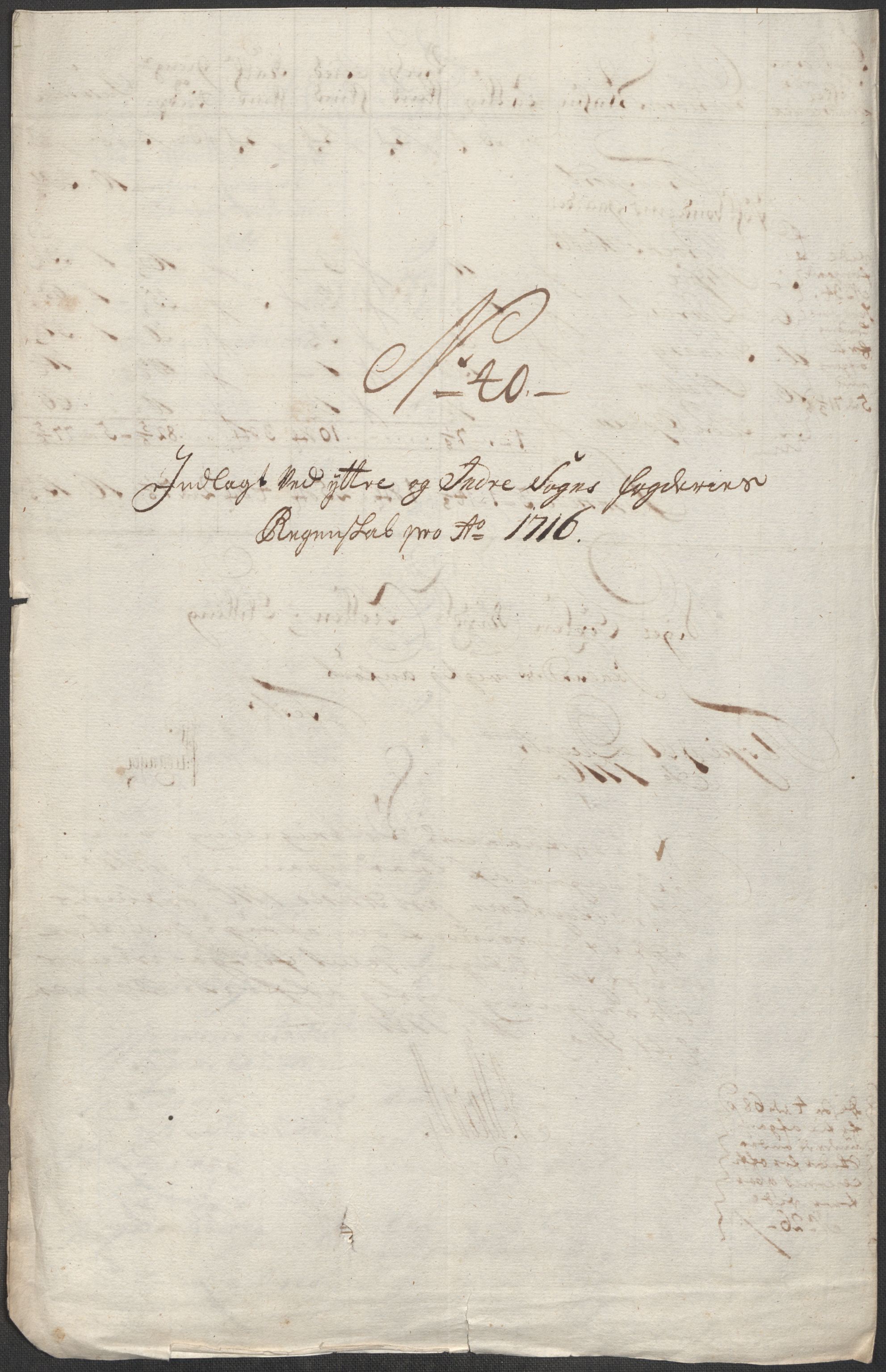 Rentekammeret inntil 1814, Reviderte regnskaper, Fogderegnskap, RA/EA-4092/R52/L3320: Fogderegnskap Sogn, 1715-1716, s. 532