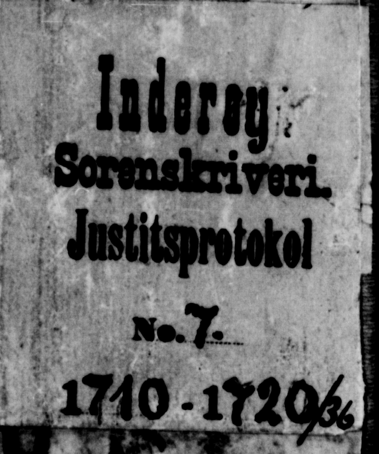 Inderøy sorenskriveri, SAT/A-4147/1/1/1A/L0007: Tingbok, 1710-1720