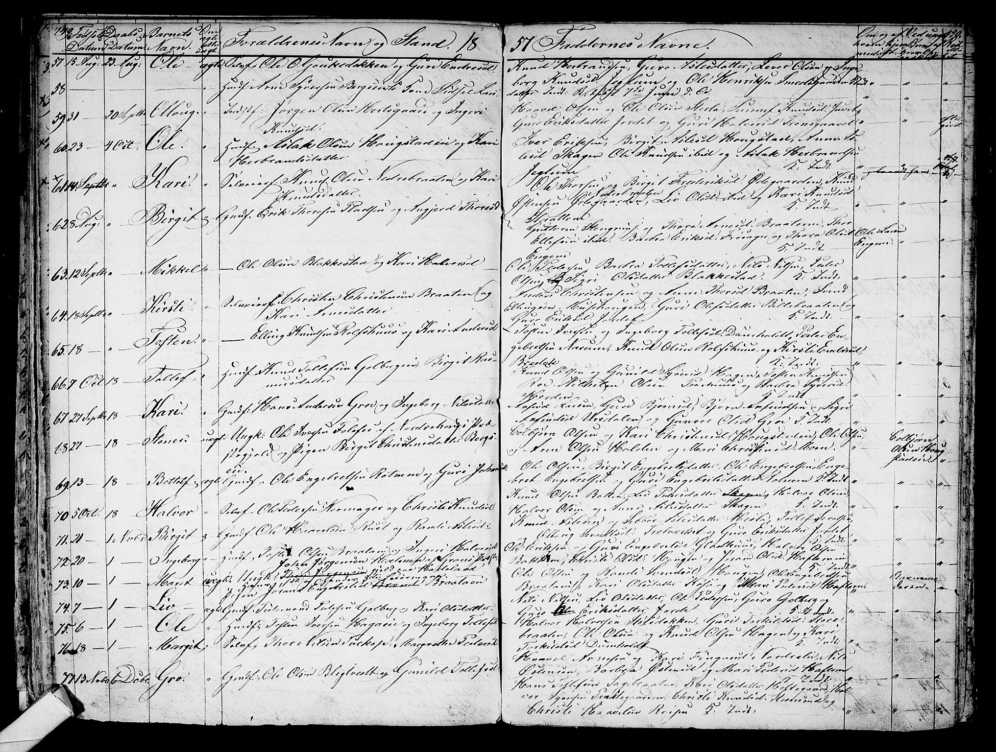 Gol kirkebøker, AV/SAKO-A-226/G/Ga/L0001: Klokkerbok nr. I 1, 1841-1860, s. 149-150