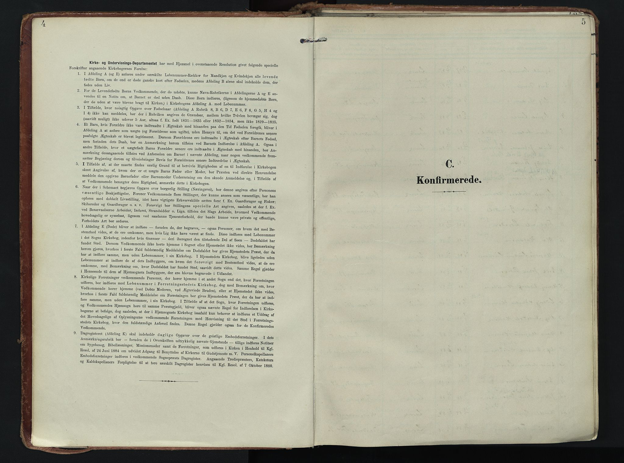 Larvik kirkebøker, SAKO/A-352/F/Fa/L0011: Ministerialbok nr. I 11, 1902-1922, s. 4-5