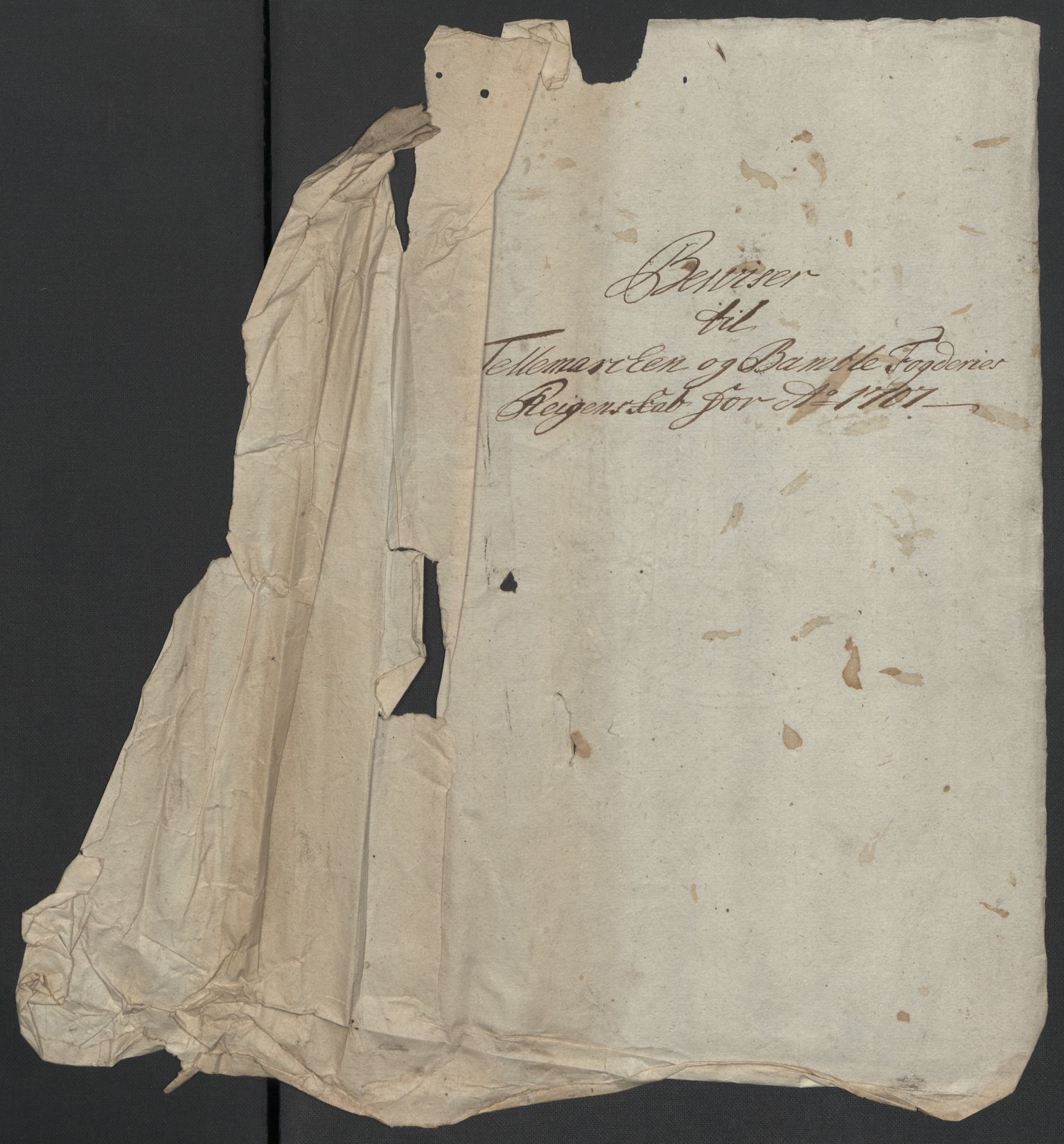 Rentekammeret inntil 1814, Reviderte regnskaper, Fogderegnskap, AV/RA-EA-4092/R36/L2116: Fogderegnskap Øvre og Nedre Telemark og Bamble, 1706-1707, s. 192