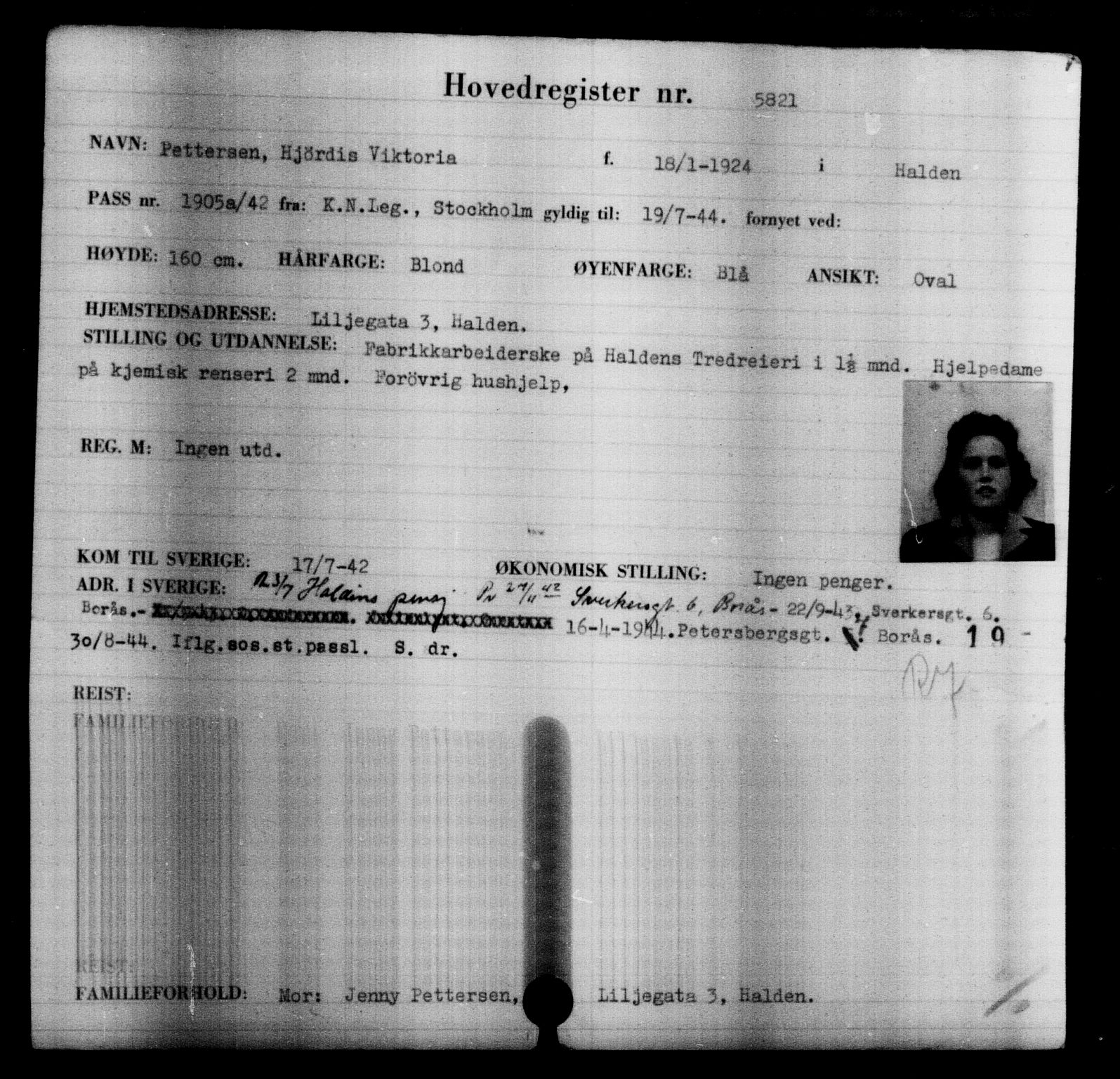 Den Kgl. Norske Legasjons Flyktningskontor, AV/RA-S-6753/V/Va/L0004: Kjesäterkartoteket.  Flyktningenr. 3496-6610, 1940-1945, s. 2704