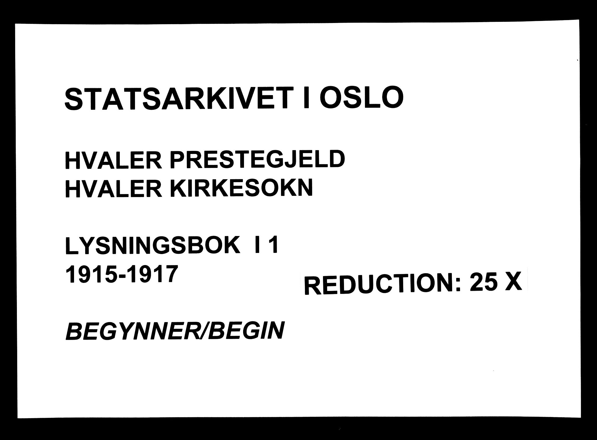 Hvaler prestekontor Kirkebøker, SAO/A-2001/H/Ha/L0001: Lysningsprotokoll nr. I 1, 1915-1917