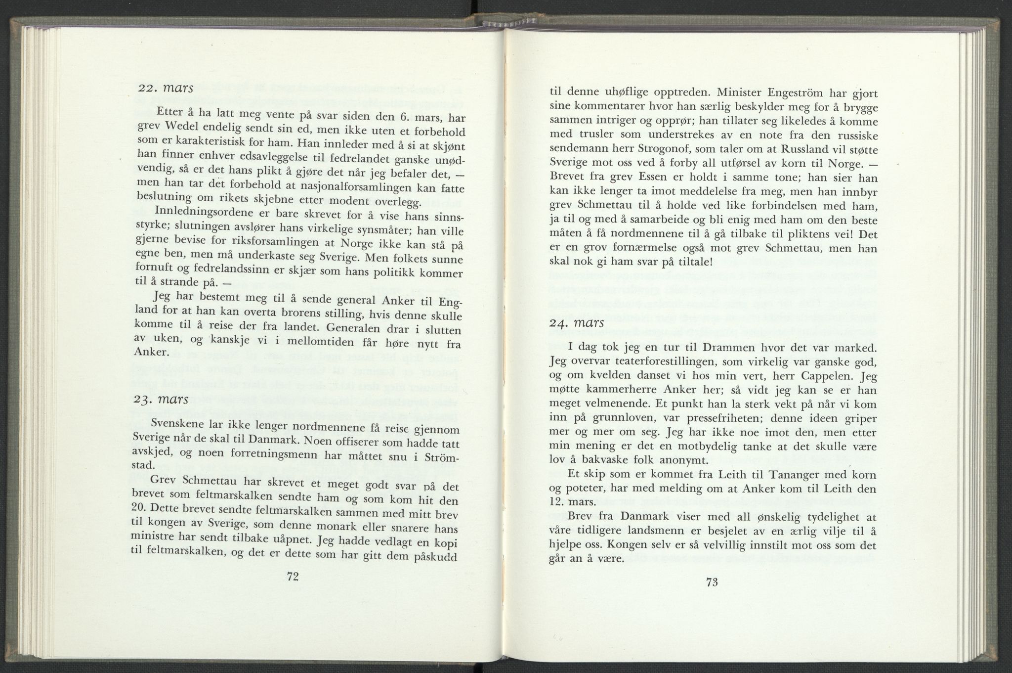 Andre publikasjoner, PUBL/PUBL-999/0003/0002: Christian Frederiks dagbok fra 1814 (1954), 1814, s. 40