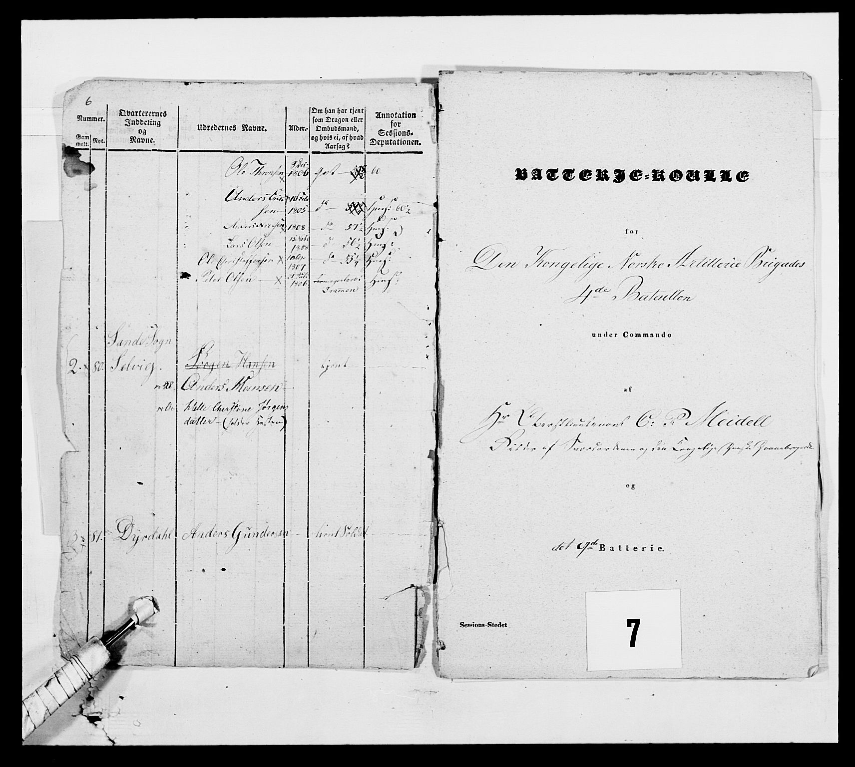 Generalitets- og kommissariatskollegiet, Det kongelige norske kommissariatskollegium, AV/RA-EA-5420/E/Eh/L0002: Norske artilleribrigade, 1769-1810, s. 110