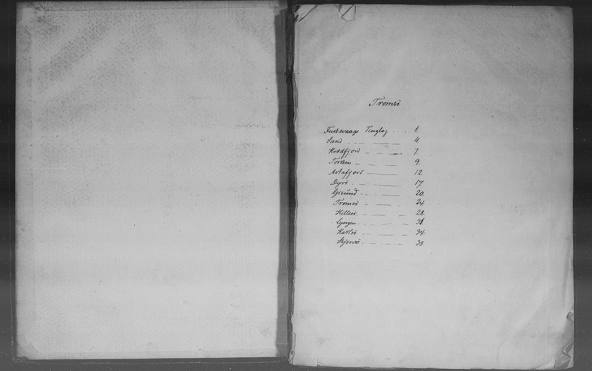 Rygh, RA/PA-0034/F/Fb/L0015/0003: Matrikkelen for 1838 / Matrikkelen for 1838 - Tromsø amt (Troms fylke), 1838