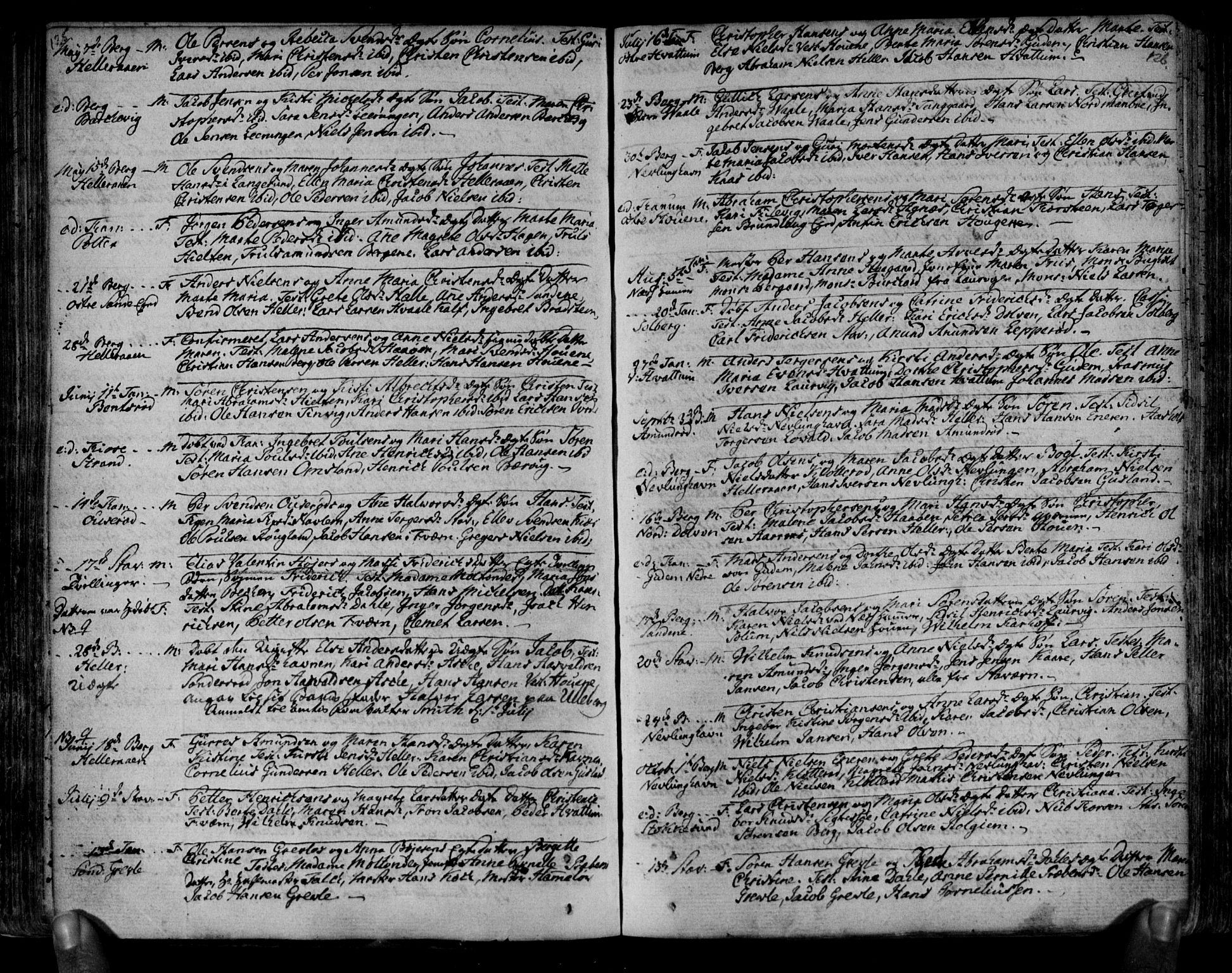 Brunlanes kirkebøker, SAKO/A-342/F/Fa/L0001: Ministerialbok nr. I 1, 1766-1801, s. 125-126