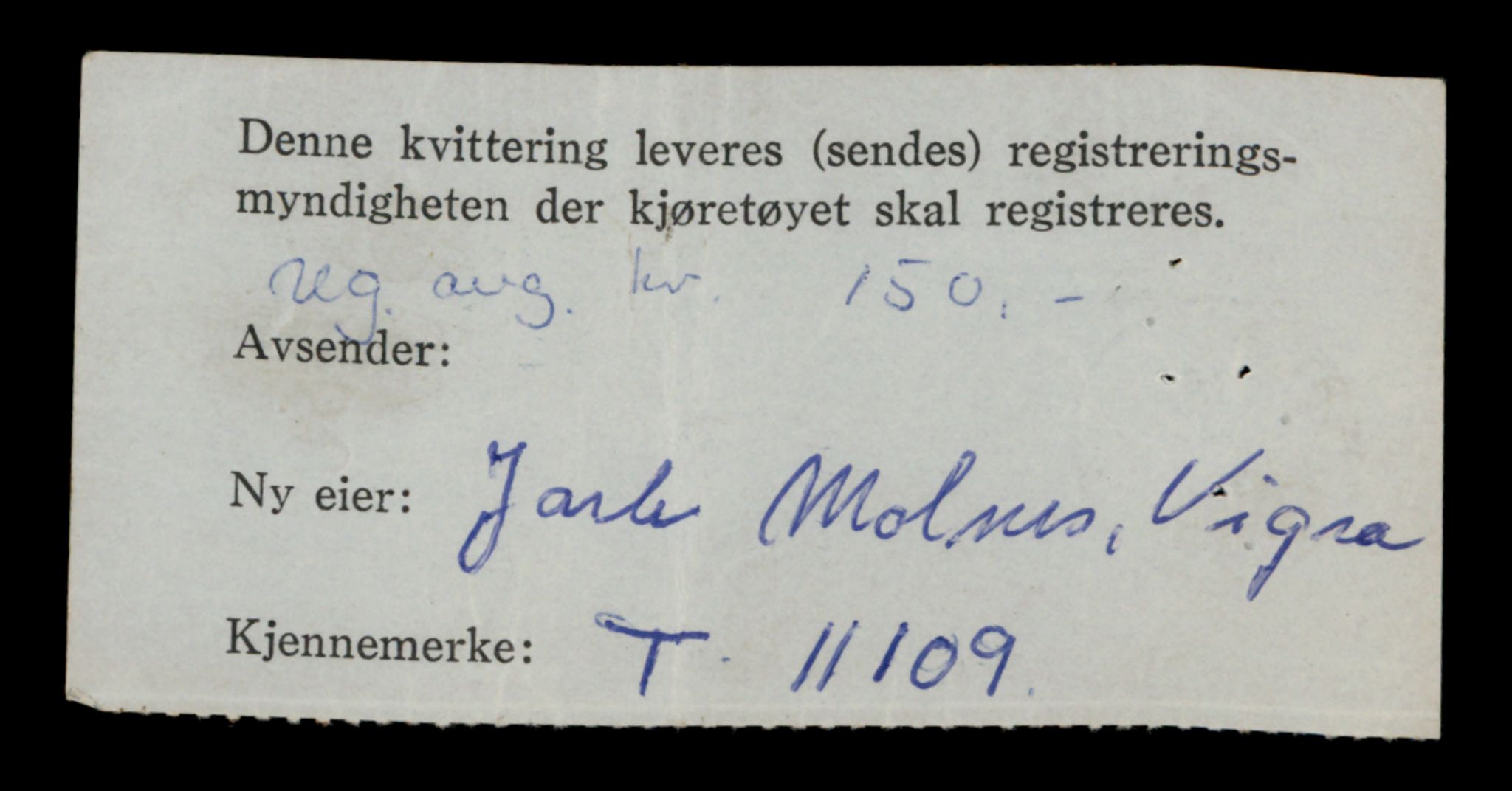 Møre og Romsdal vegkontor - Ålesund trafikkstasjon, AV/SAT-A-4099/F/Fe/L0026: Registreringskort for kjøretøy T 11046 - T 11160, 1927-1998, s. 1864