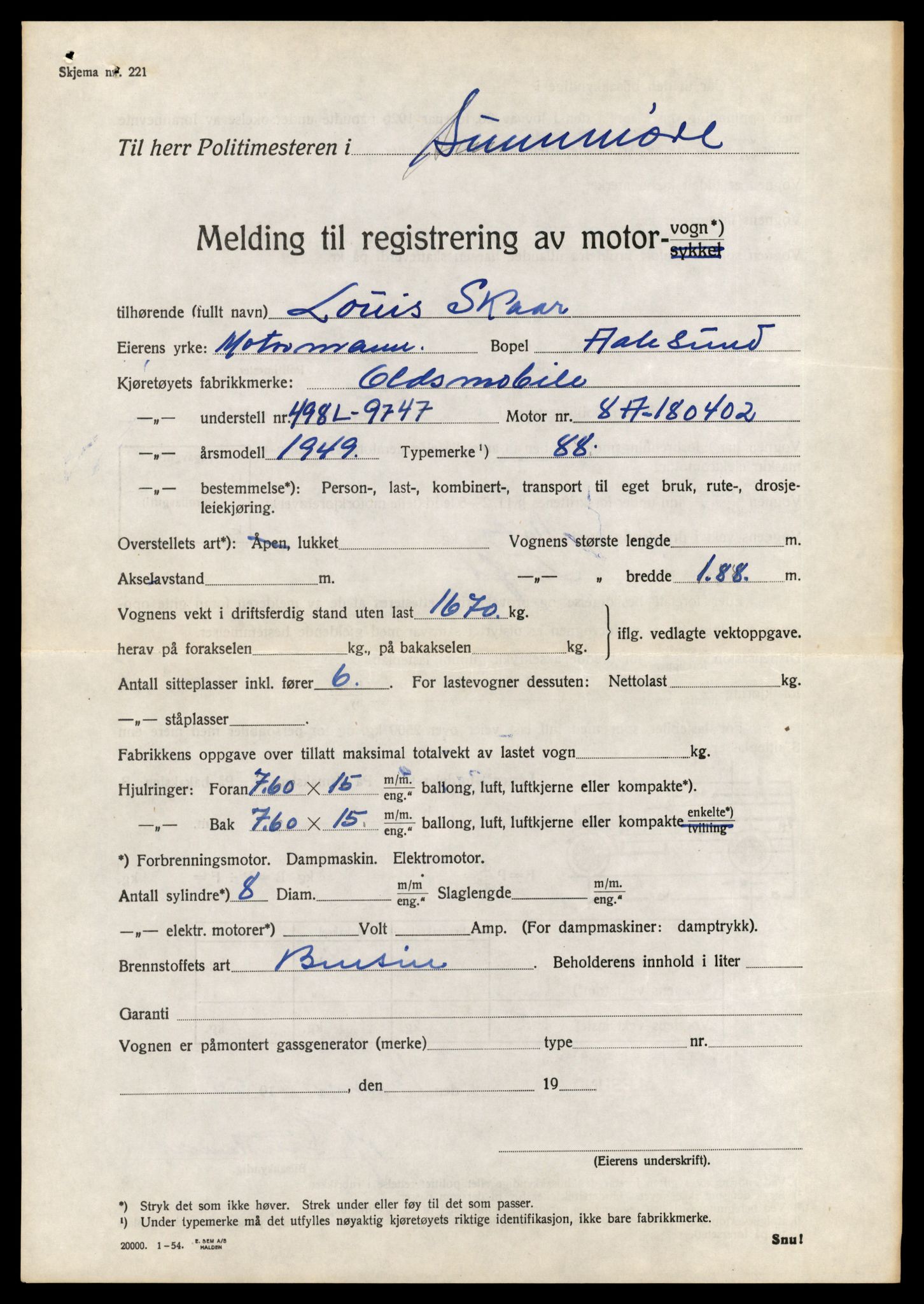 Møre og Romsdal vegkontor - Ålesund trafikkstasjon, AV/SAT-A-4099/F/Fe/L0048: Registreringskort for kjøretøy T 14721 - T 14863, 1927-1998, s. 1371