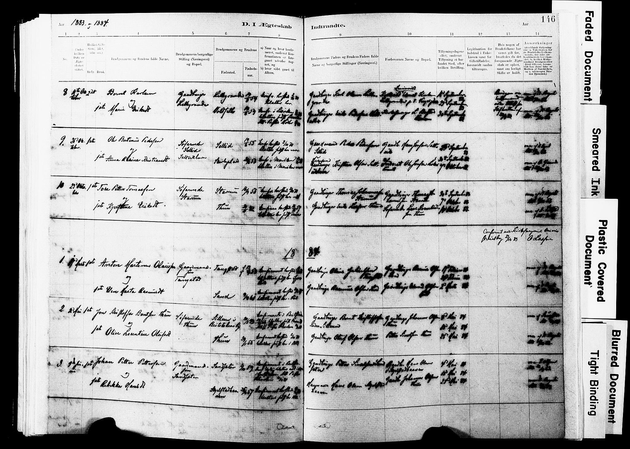Ministerialprotokoller, klokkerbøker og fødselsregistre - Nord-Trøndelag, SAT/A-1458/744/L0420: Ministerialbok nr. 744A04, 1882-1904, s. 146