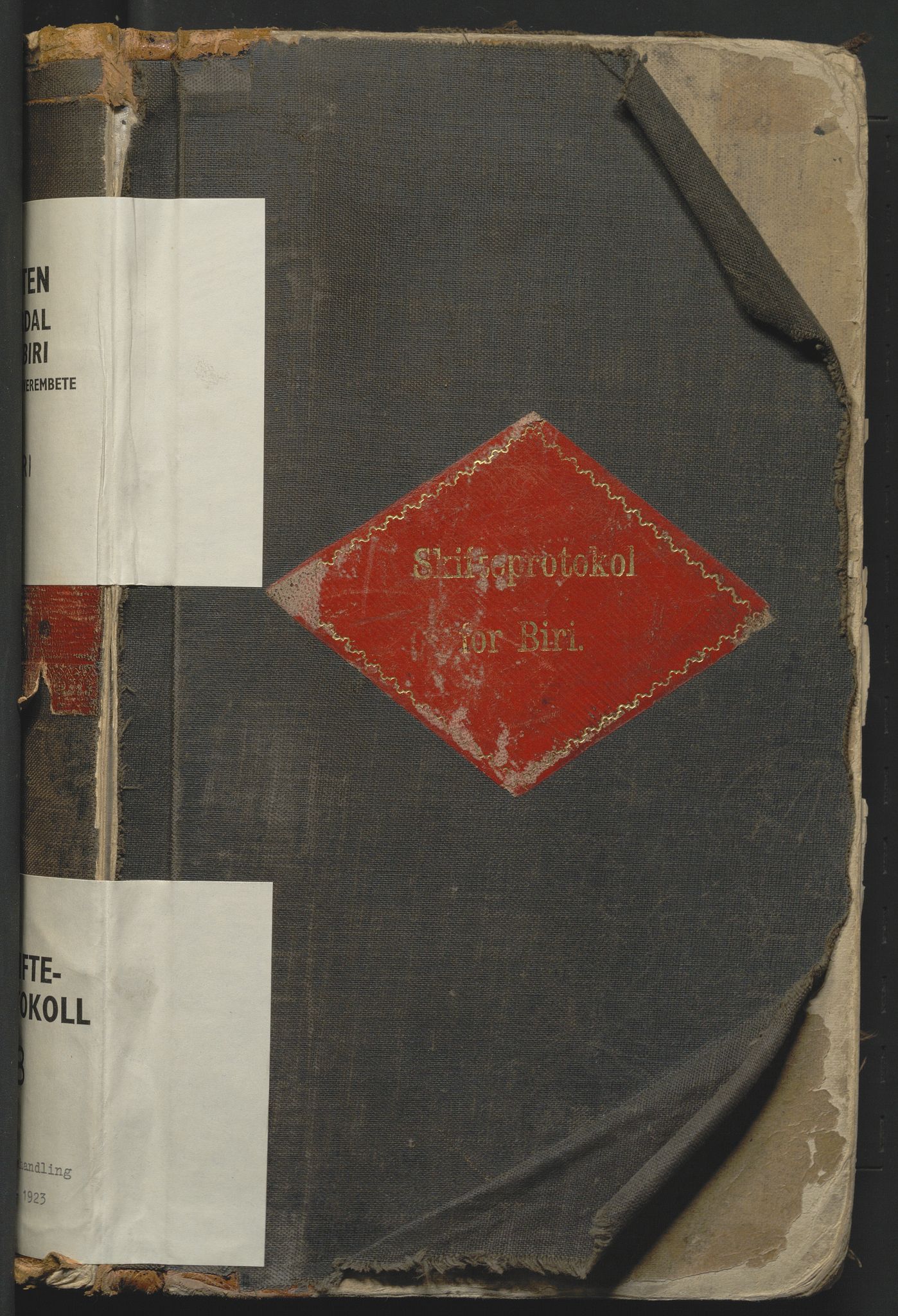 Toten tingrett, SAH/TING-006/J/Jb/L0008: Skiftebehandlingsprotokoll - Biri, 1900-1923