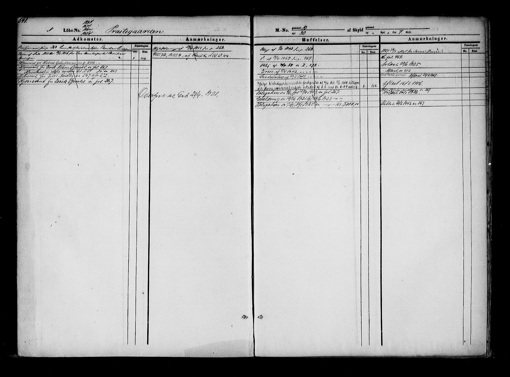 Mellom Jarlsberg sorenskriveri, SAKO/A-132/G/Gb/Gba/L0001b: Panteregister nr. I 1b, s. 541