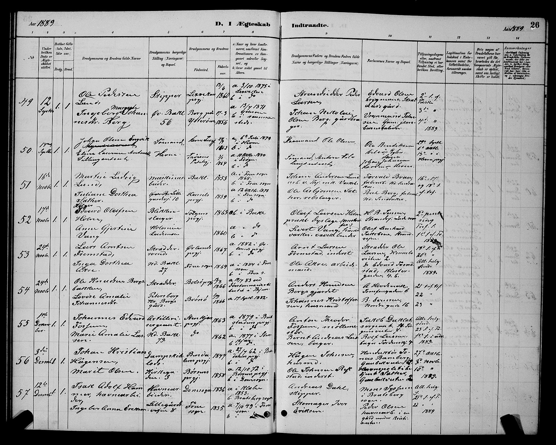 Ministerialprotokoller, klokkerbøker og fødselsregistre - Sør-Trøndelag, AV/SAT-A-1456/604/L0223: Klokkerbok nr. 604C06, 1886-1897, s. 26