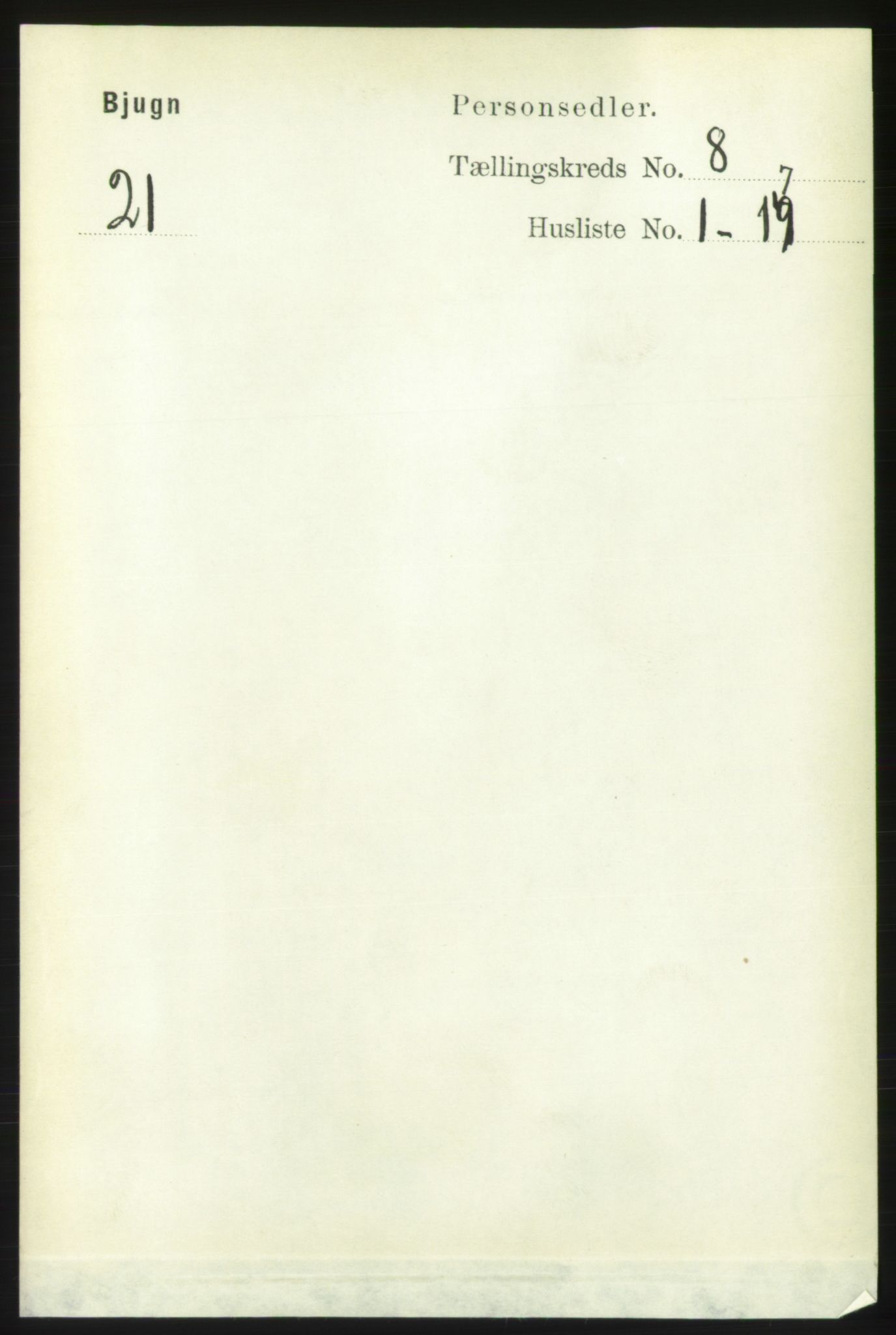 RA, Folketelling 1891 for 1627 Bjugn herred, 1891, s. 2113