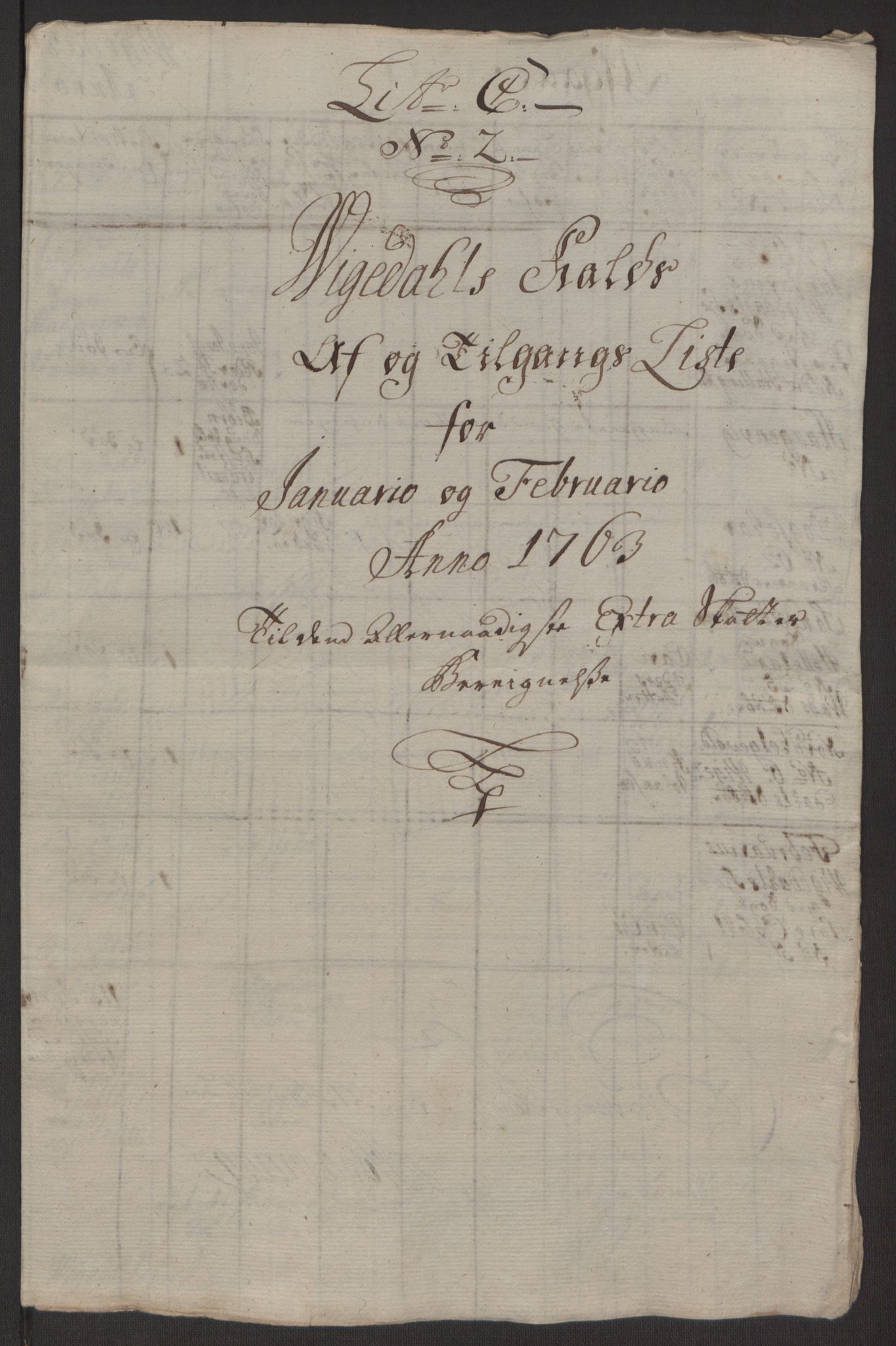 Rentekammeret inntil 1814, Reviderte regnskaper, Hovedkasseregnskaper, AV/RA-EA-4065/Rf/L0072b: Ekstraskatteregnskap, 1762, s. 194