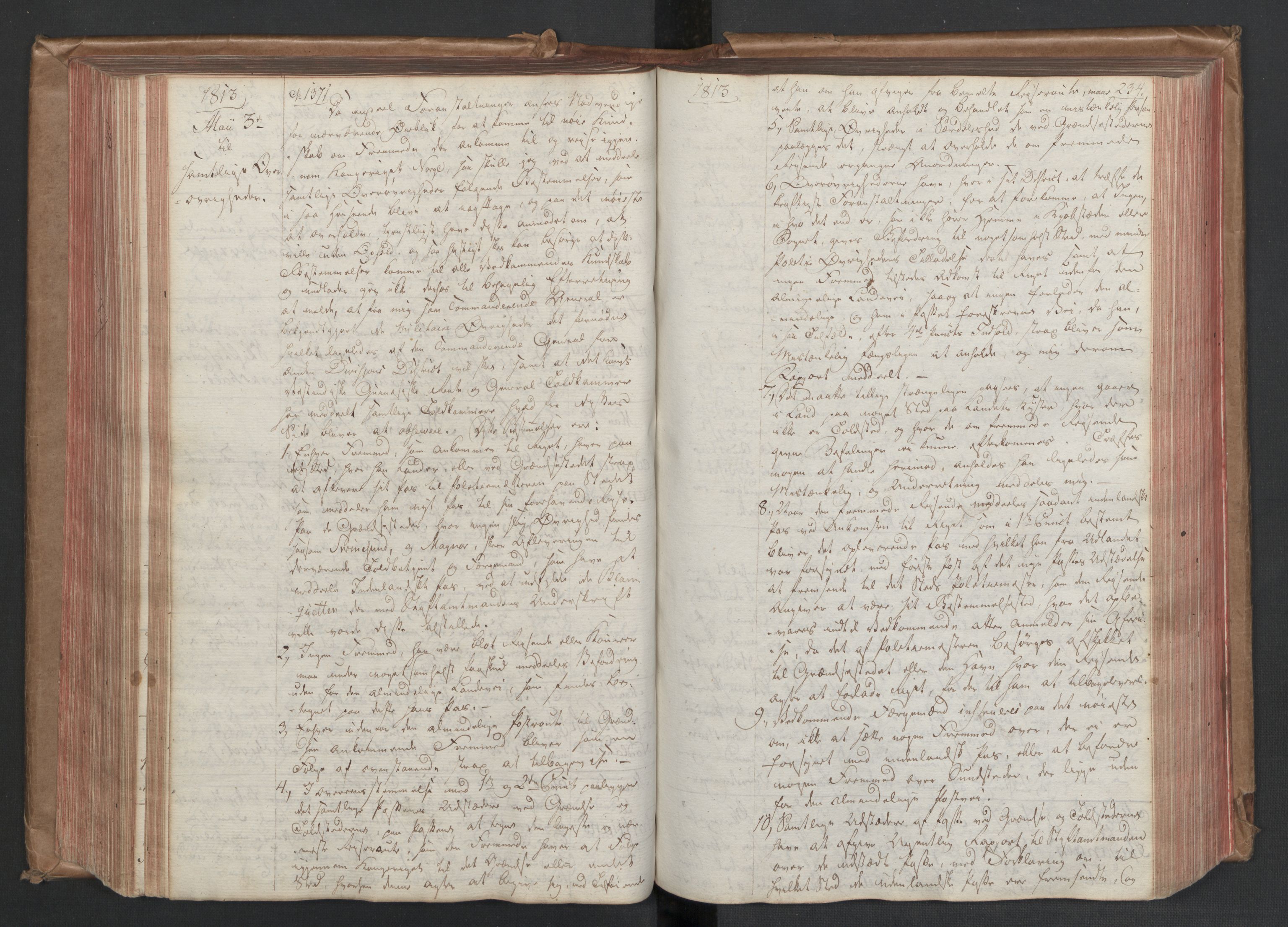 Stattholderembetet 1810-1814, 1. kontor (Kontor A), AV/RA-EA-2872/Bc/L0002: Korrespondanseprotokoll, 1812-1814, s. 233b-234a