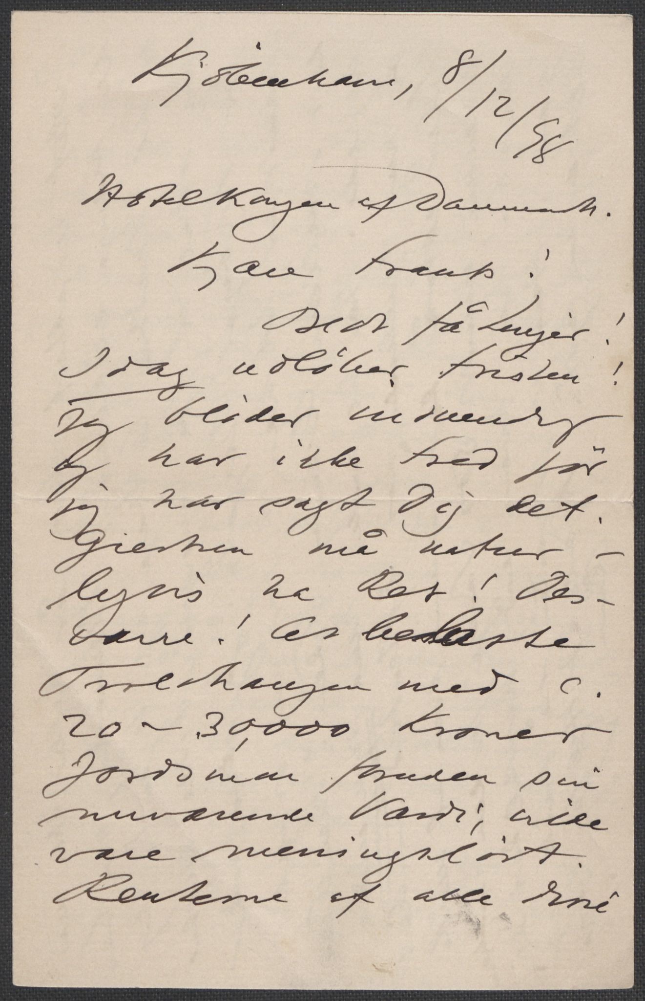 Beyer, Frants, RA/PA-0132/F/L0001: Brev fra Edvard Grieg til Frantz Beyer og "En del optegnelser som kan tjene til kommentar til brevene" av Marie Beyer, 1872-1907, s. 537