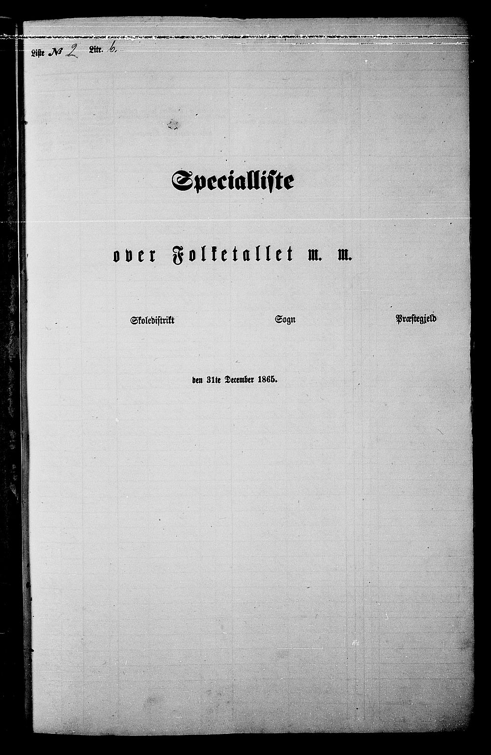 RA, Folketelling 1865 for 0524L Fåberg prestegjeld, Fåberg sokn og Lillehammer landsokn, 1865, s. 49