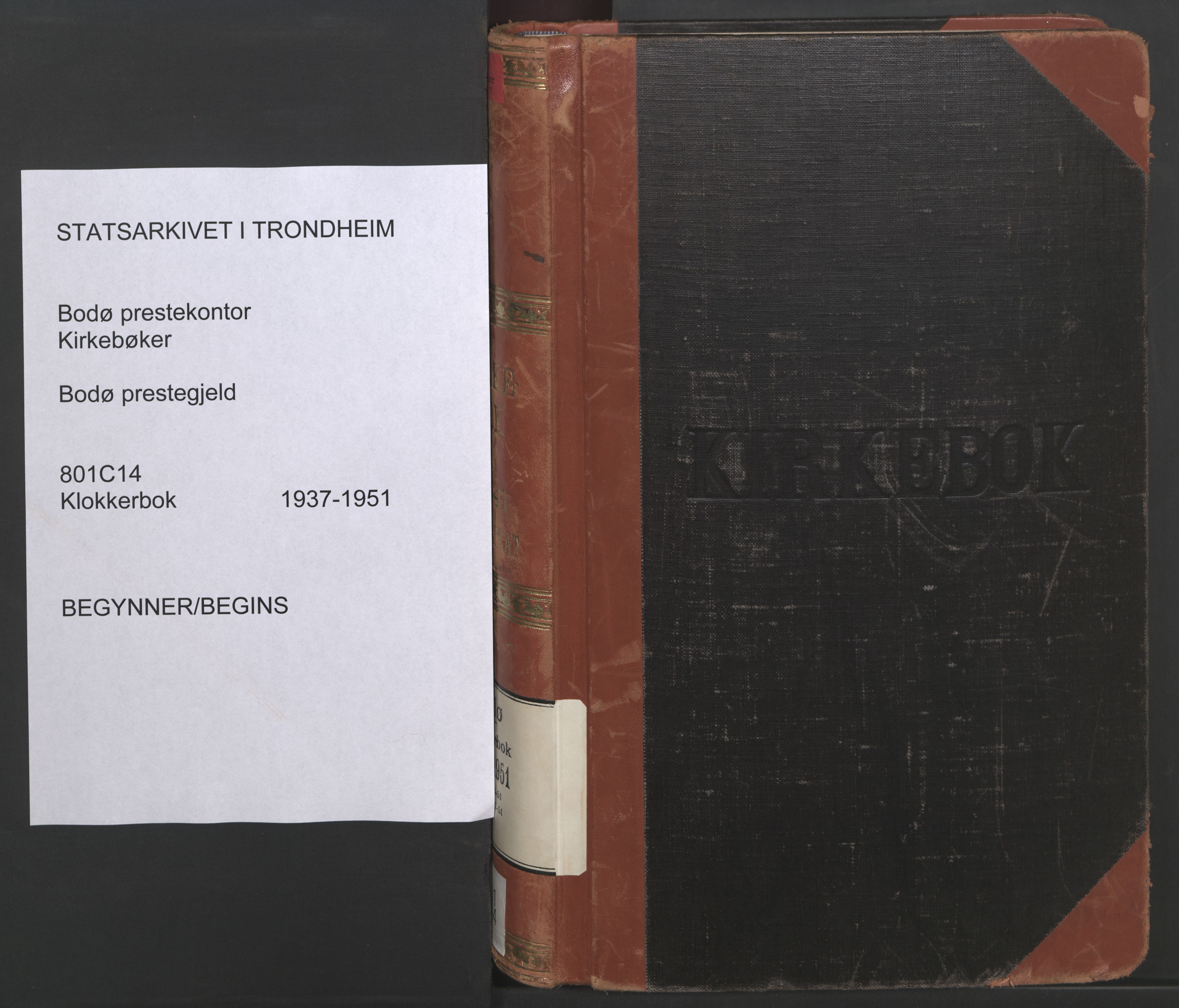 Ministerialprotokoller, klokkerbøker og fødselsregistre - Nordland, AV/SAT-A-1459/801/L0039: Klokkerbok nr. 801C14, 1937-1951