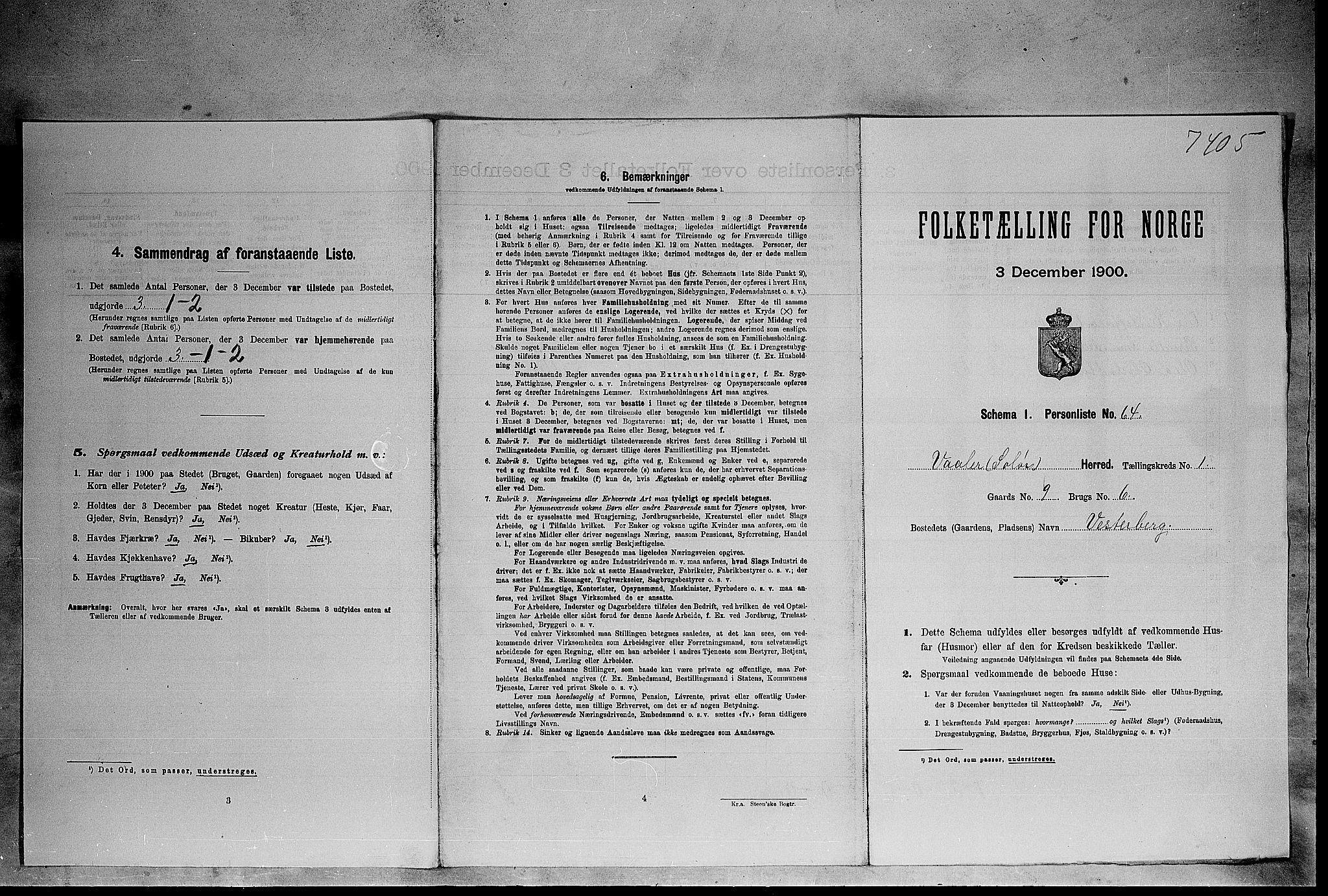 SAH, Folketelling 1900 for 0426 Våler herred, 1900, s. 230