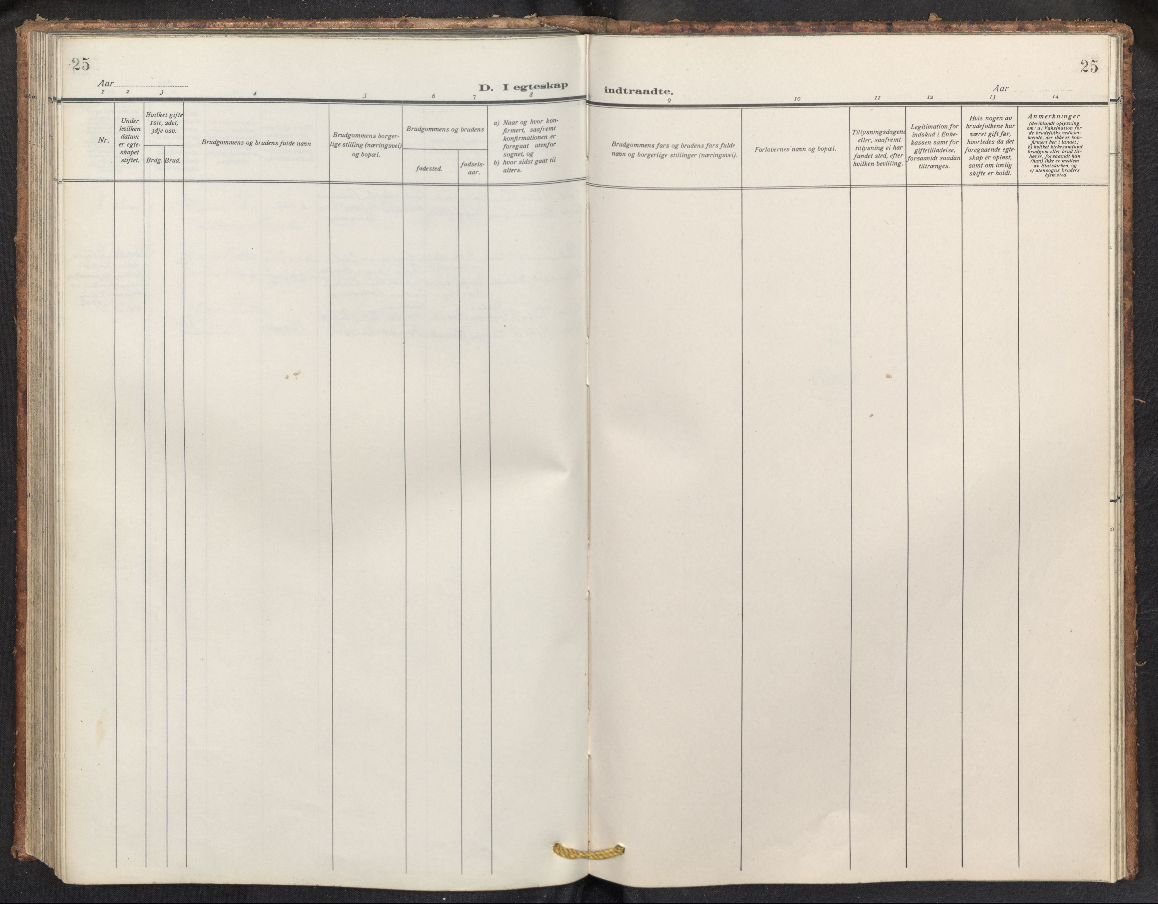 Balestrand sokneprestembete, SAB/A-79601/H/Hab/Haba/L0003: Klokkerbok nr. A 3, 1920-1956, s. 25