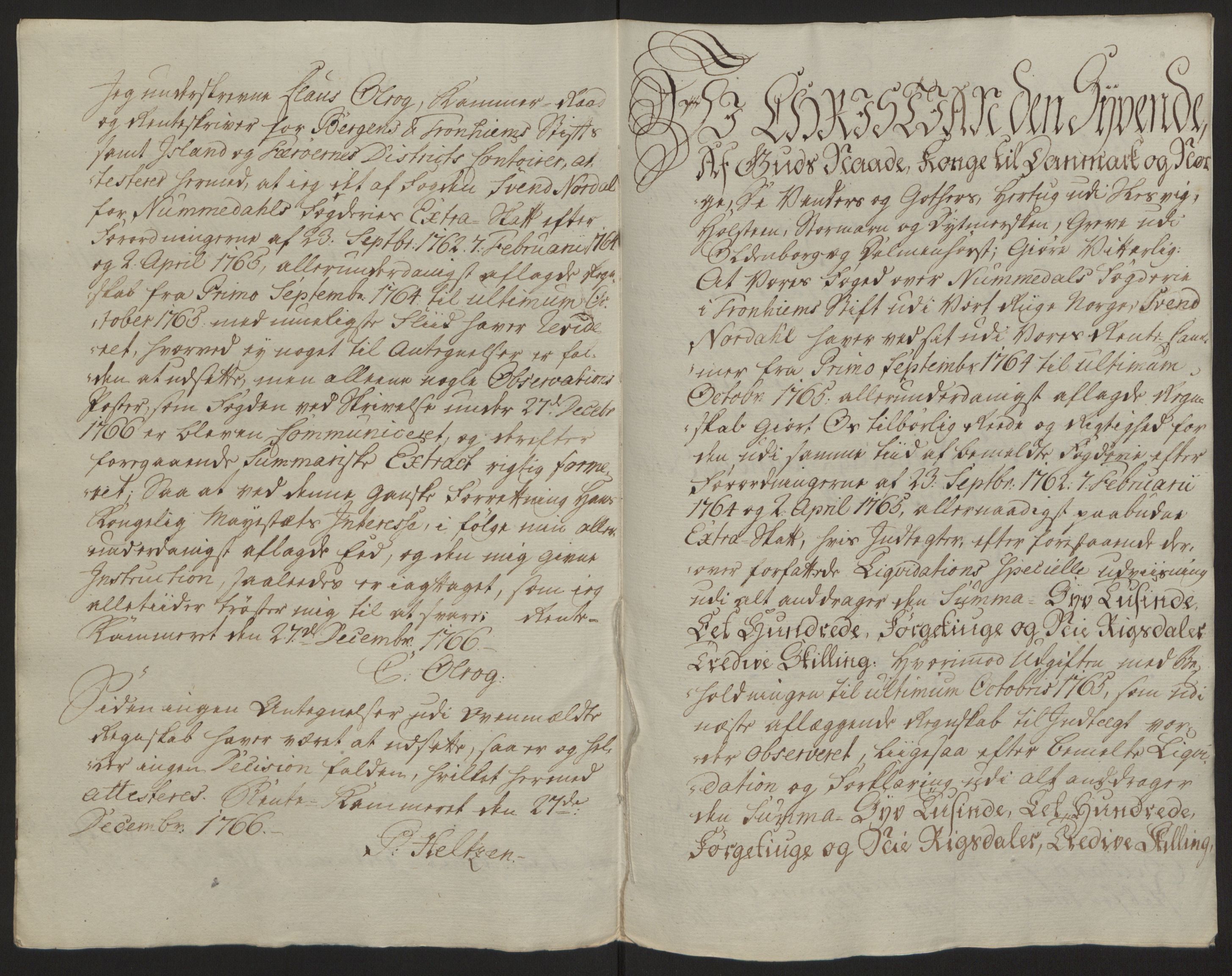 Rentekammeret inntil 1814, Reviderte regnskaper, Fogderegnskap, AV/RA-EA-4092/R64/L4502: Ekstraskatten Namdal, 1762-1772, s. 199