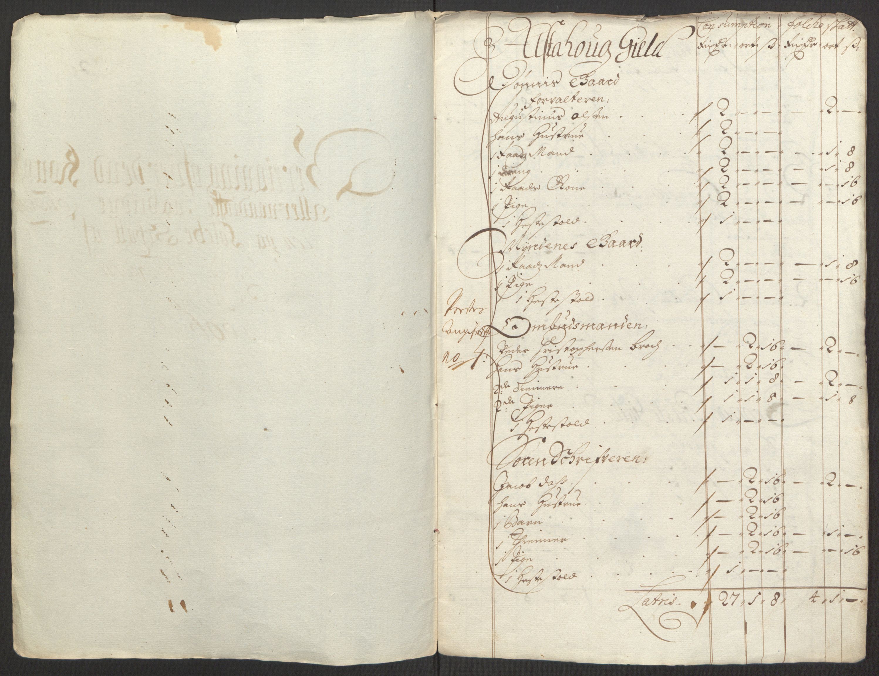 Rentekammeret inntil 1814, Reviderte regnskaper, Fogderegnskap, RA/EA-4092/R65/L4505: Fogderegnskap Helgeland, 1693-1696, s. 513