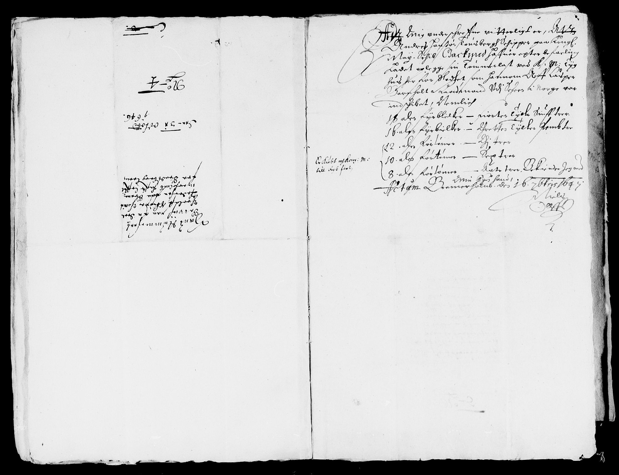 Rentekammeret inntil 1814, Reviderte regnskaper, Lensregnskaper, RA/EA-5023/R/Rb/Rbp/L0033: Bratsberg len, 1646-1648
